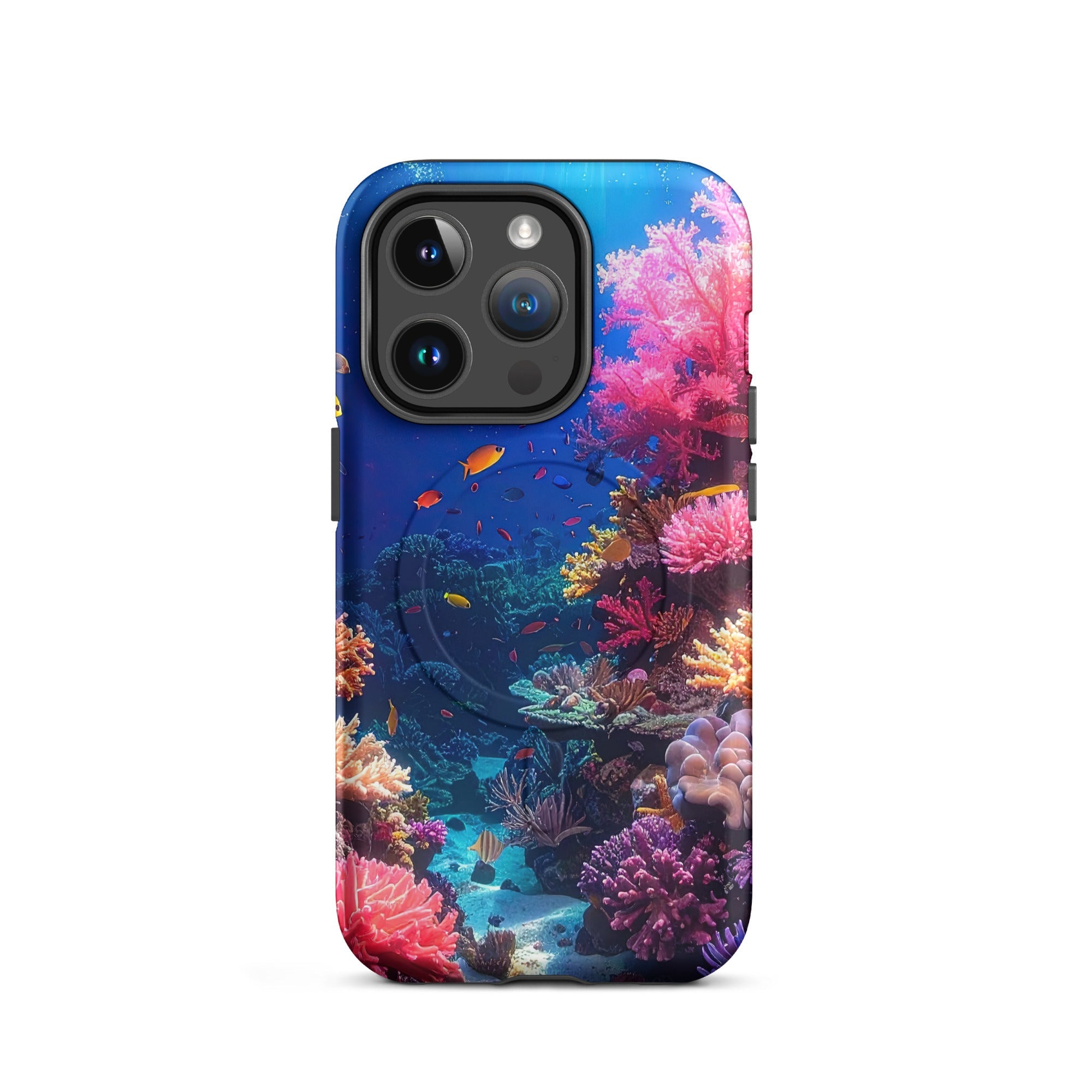 Carcasa MagSafe Resistente para iPhone - Arrecife de Coral Vívido - CeluMovil
