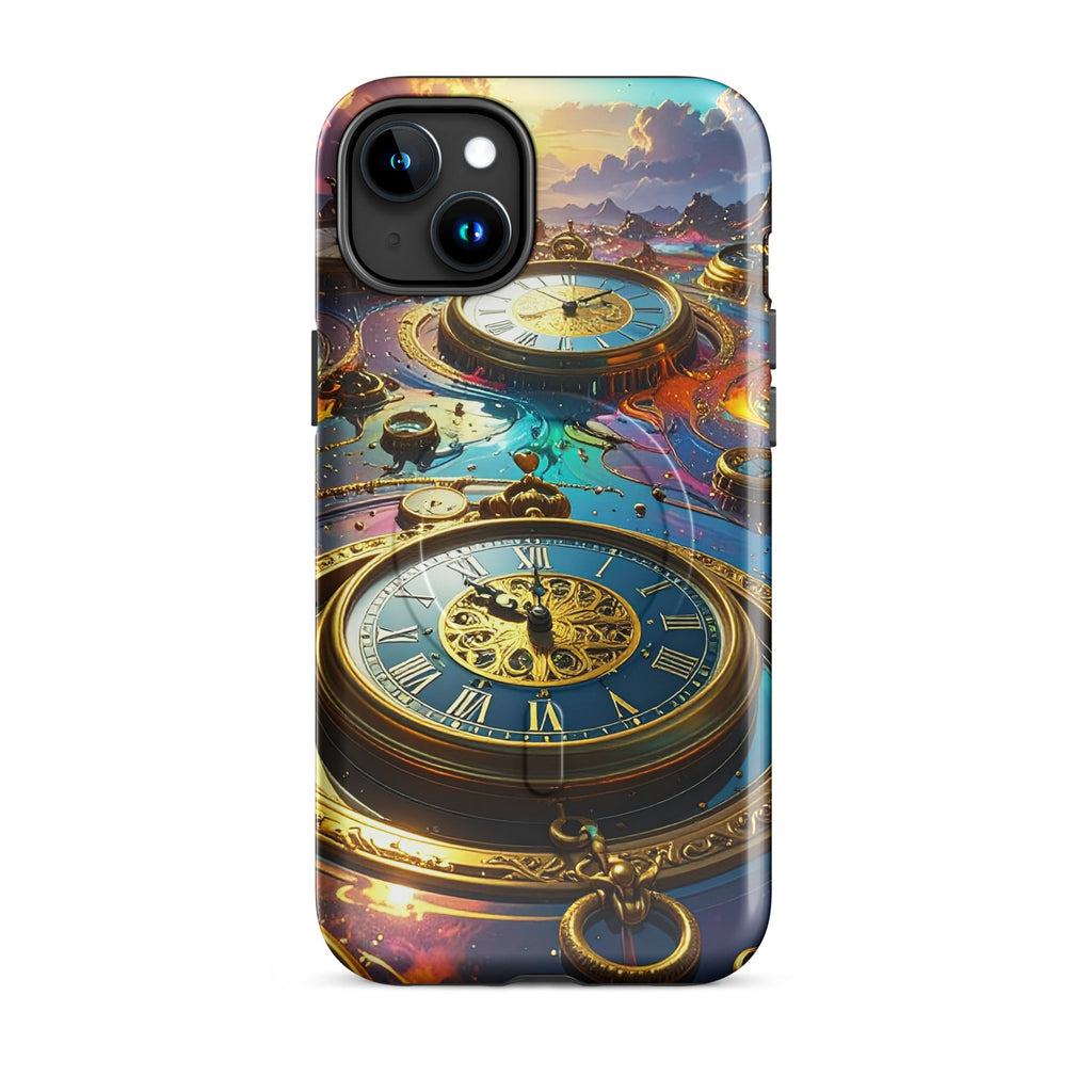 Carcasa MagSafe Resistente para iPhone - Reino del Reloj Atemporal - CeluMovil