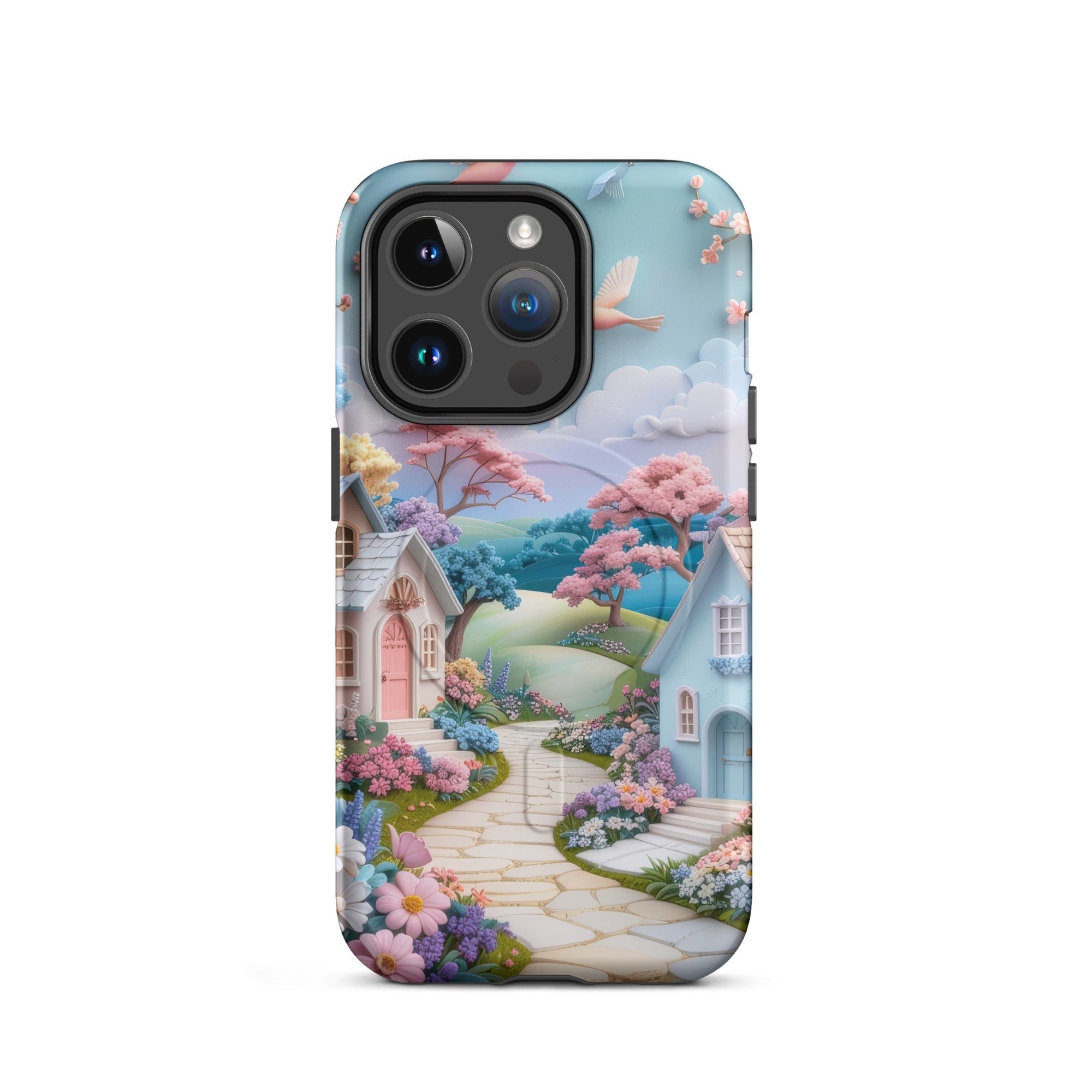 Carcasa MagSafe Resistente para iPhone - Sendero del Pueblo Encantado - CeluMovil