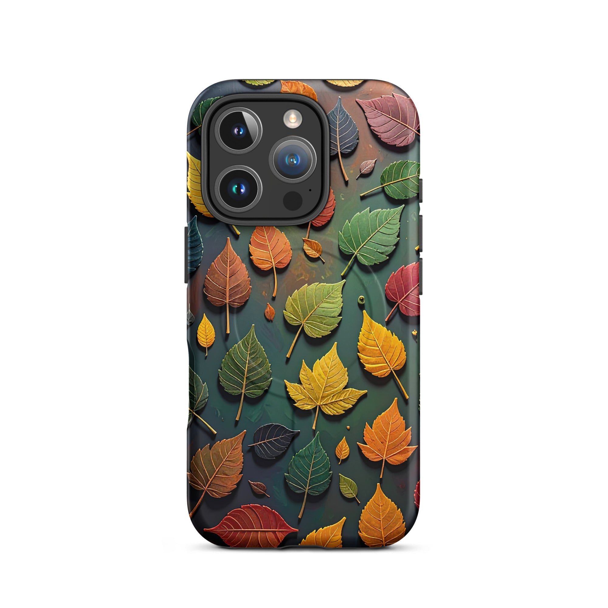 Carcasa MagSafe Resistente para iPhone - Sinfonía de Hojas Otoñales - CeluMovil
