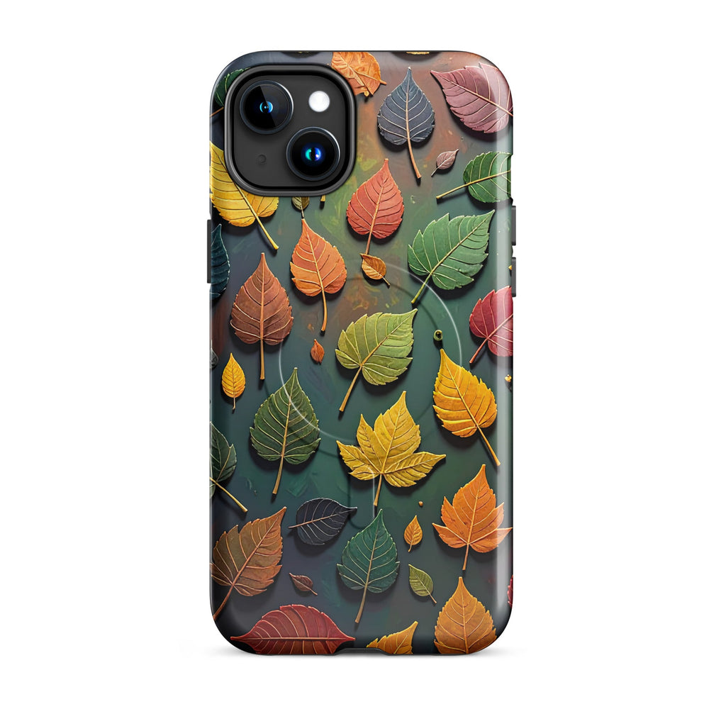 Carcasa MagSafe Resistente para iPhone - Sinfonía de Hojas Otoñales - CeluMovil
