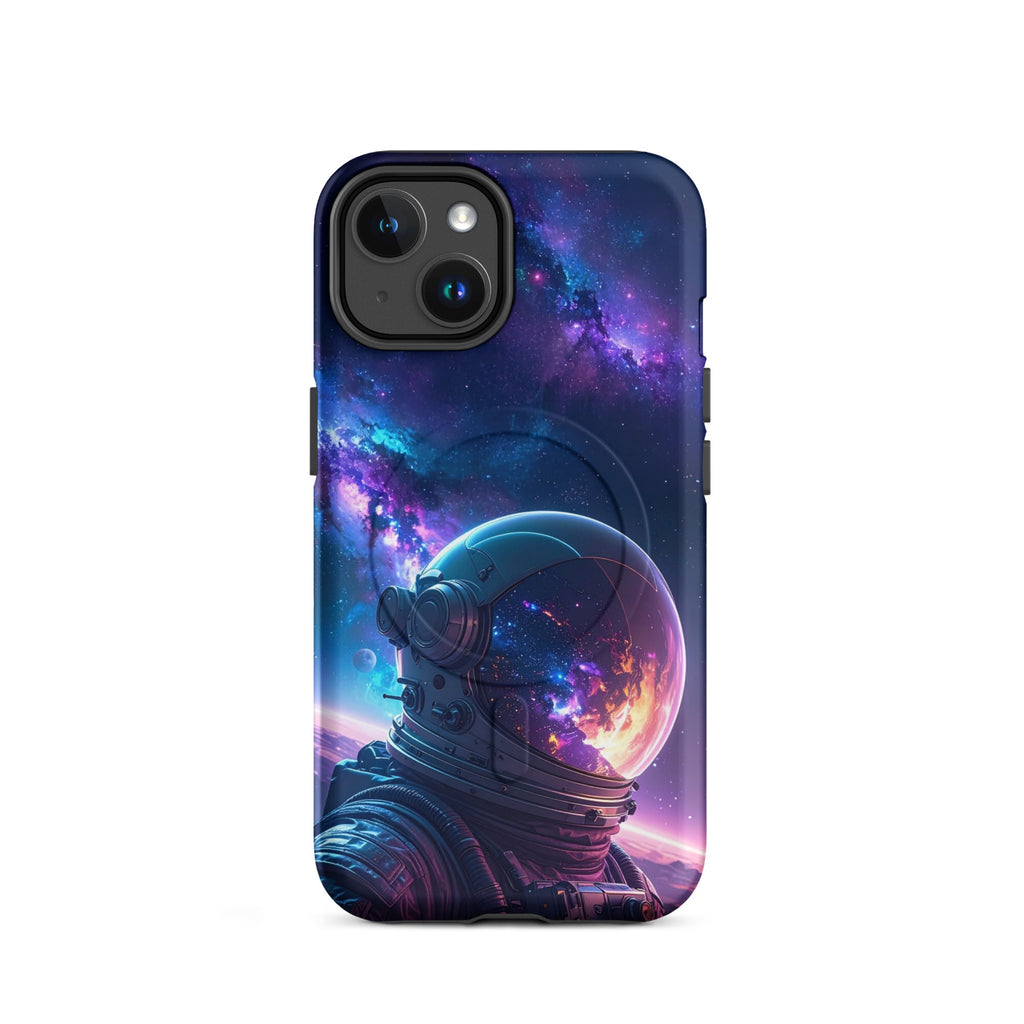 Carcasa MagSafe Resistente para iPhone - Viaje de Astronauta Cósmico - CeluMovil