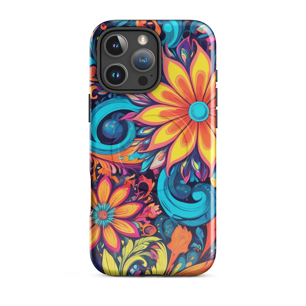 Carcasa resistente MagSafe para iPhone - Flores Multi Color - CeluMovil