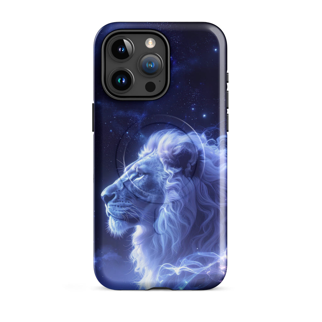 Carcasa resistente MagSafe para iPhone – León Celestial de la Luz de las Estrellas - CeluMovil