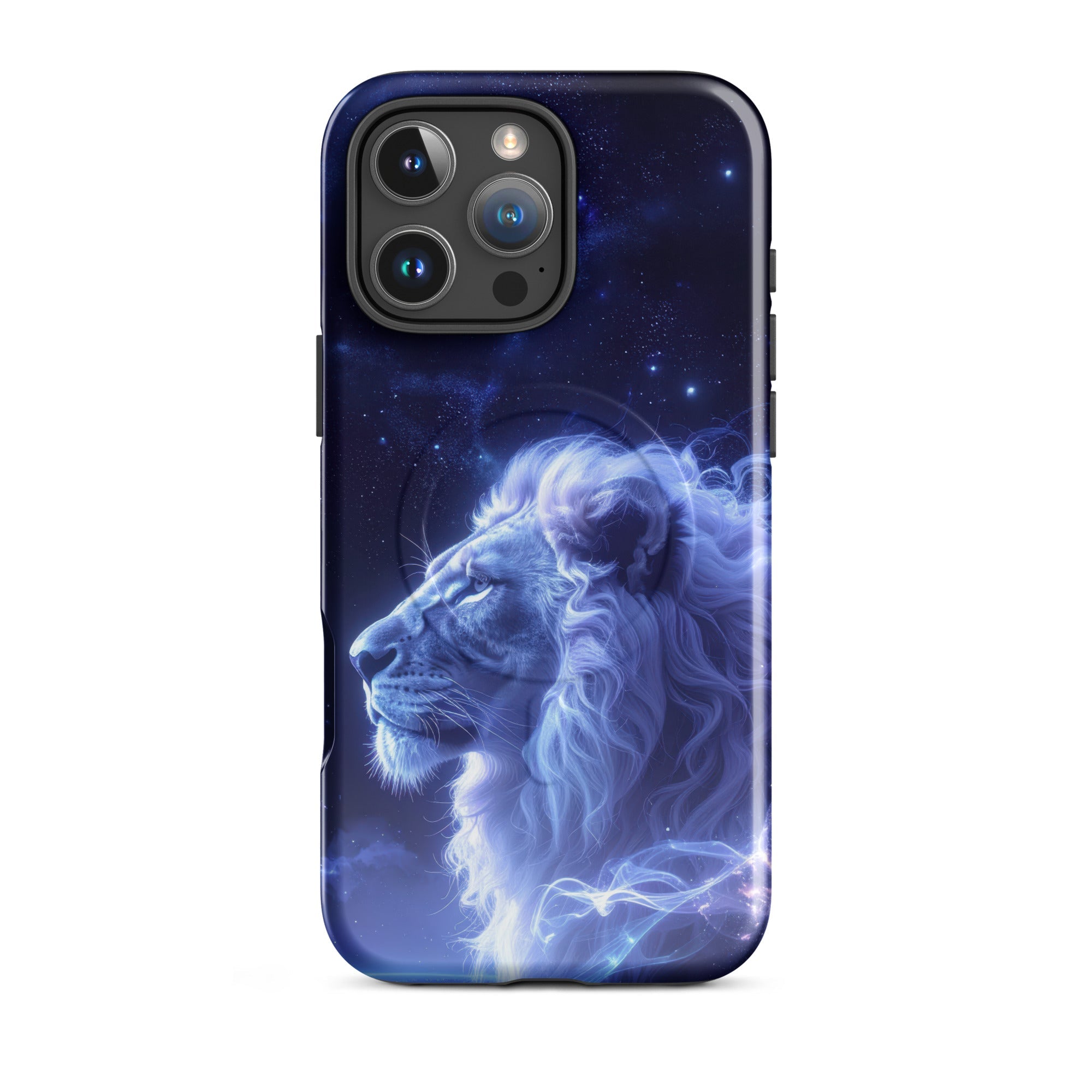 Carcasa resistente MagSafe para iPhone – León Celestial de la Luz de las Estrellas - CeluMovil