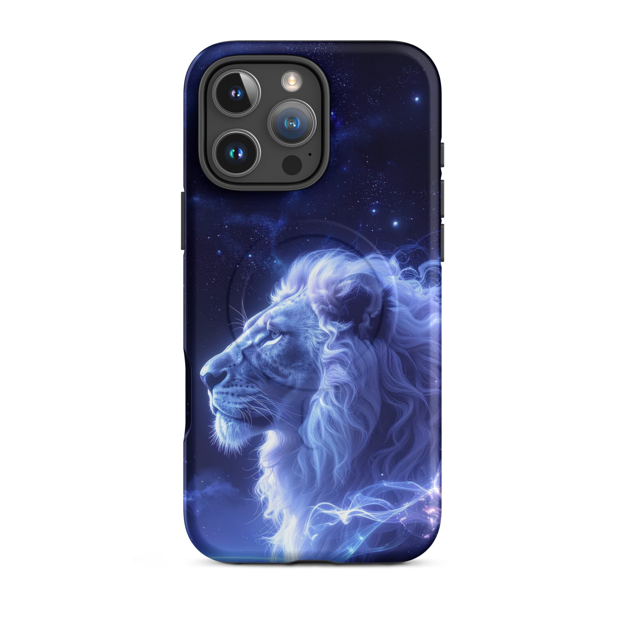Carcasa resistente MagSafe para iPhone – León Celestial de la Luz de las Estrellas - CeluMovil
