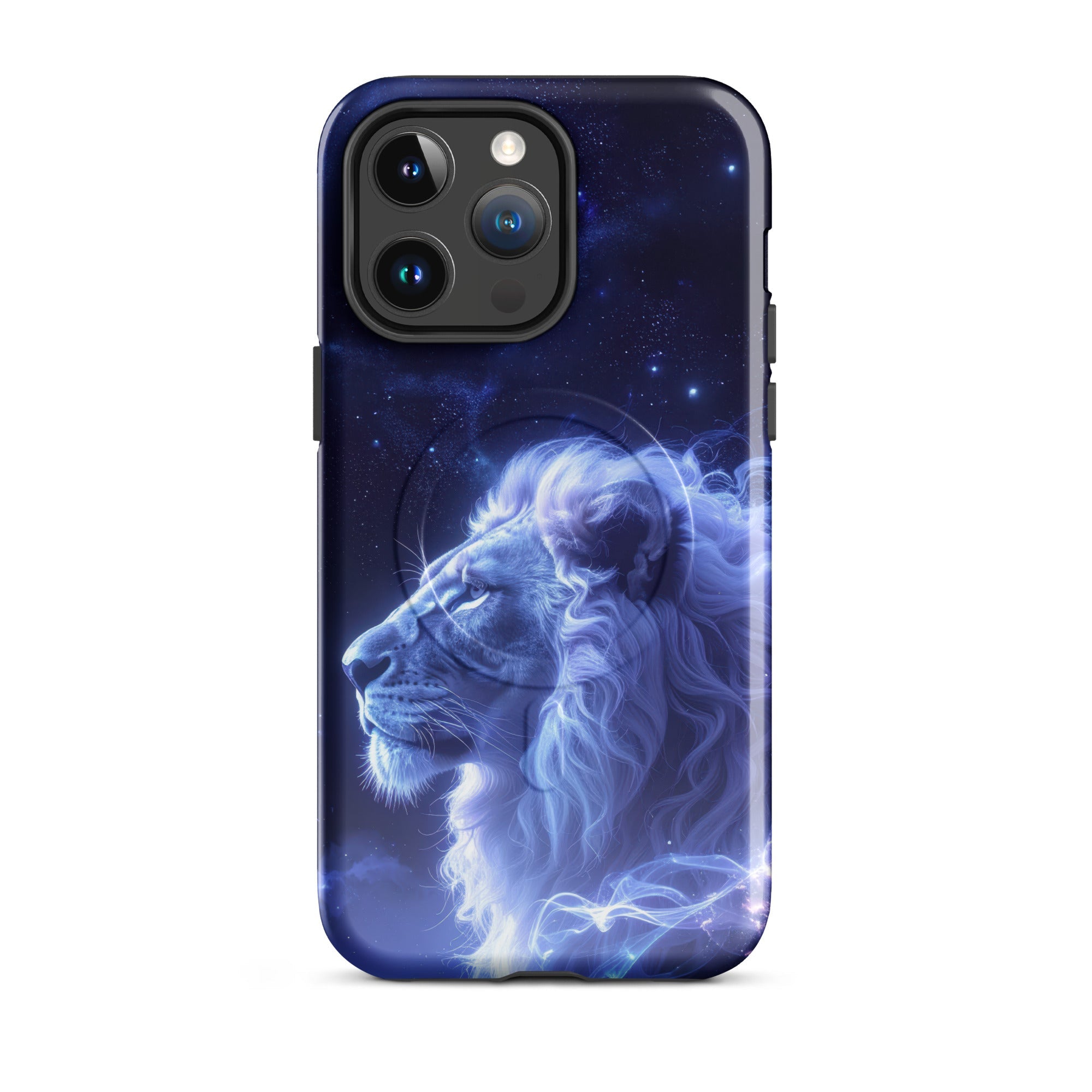Carcasa resistente MagSafe para iPhone – León Celestial de la Luz de las Estrellas - CeluMovil