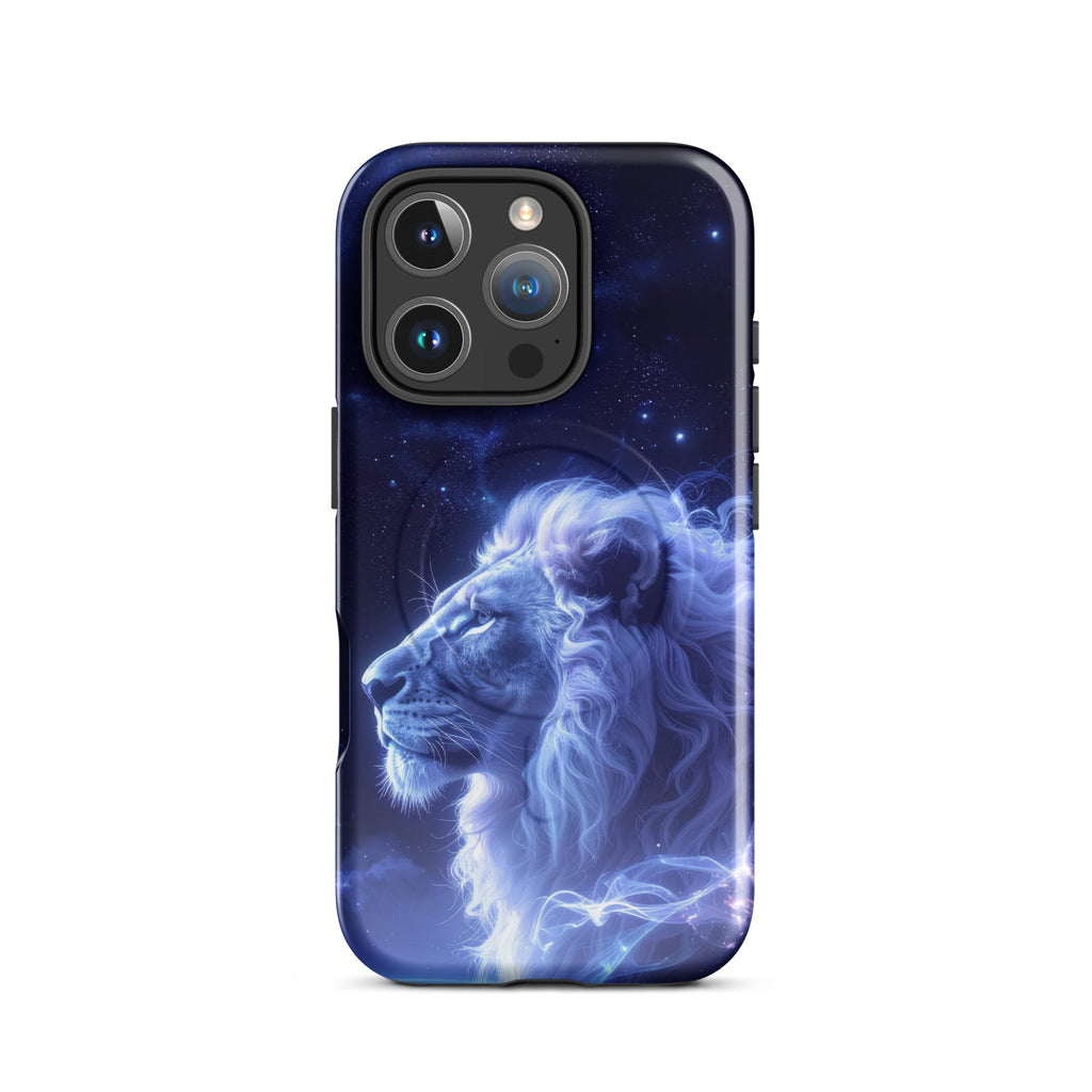 Carcasa resistente MagSafe para iPhone – León Celestial de la Luz de las Estrellas - CeluMovil