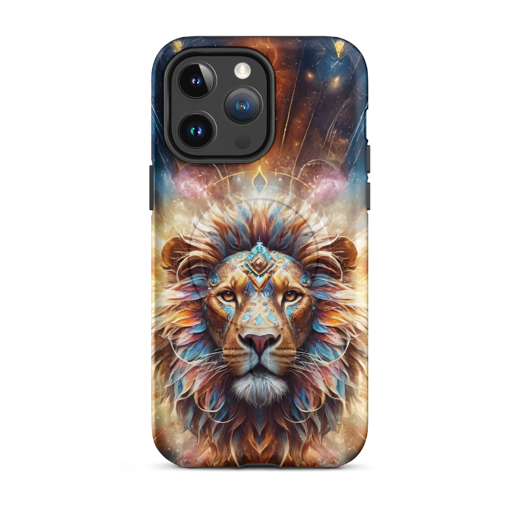 Carcasa resistente MagSafe para iPhone - Leon surrealista - CeluMovil