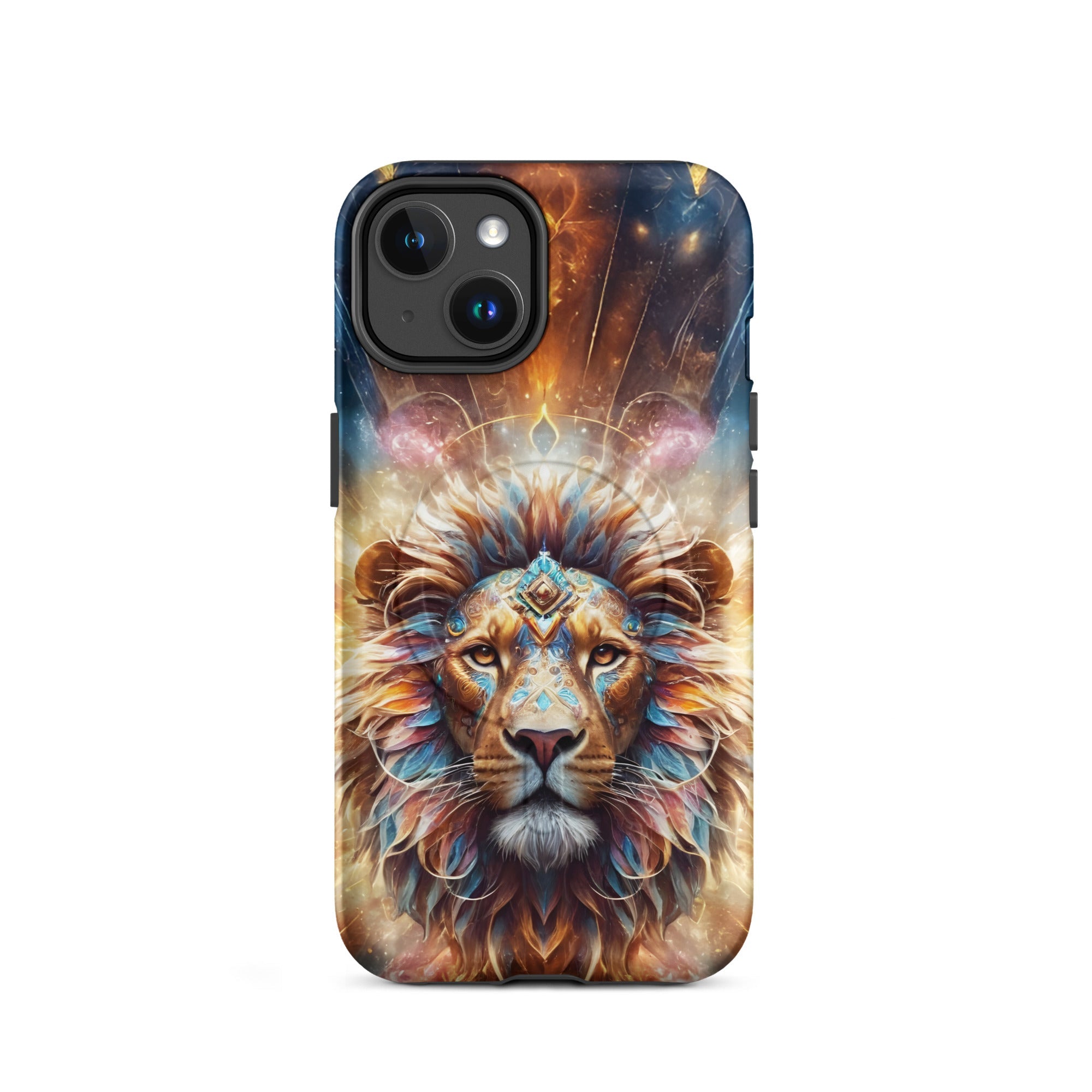 Carcasa resistente MagSafe para iPhone - Leon surrealista - CeluMovil