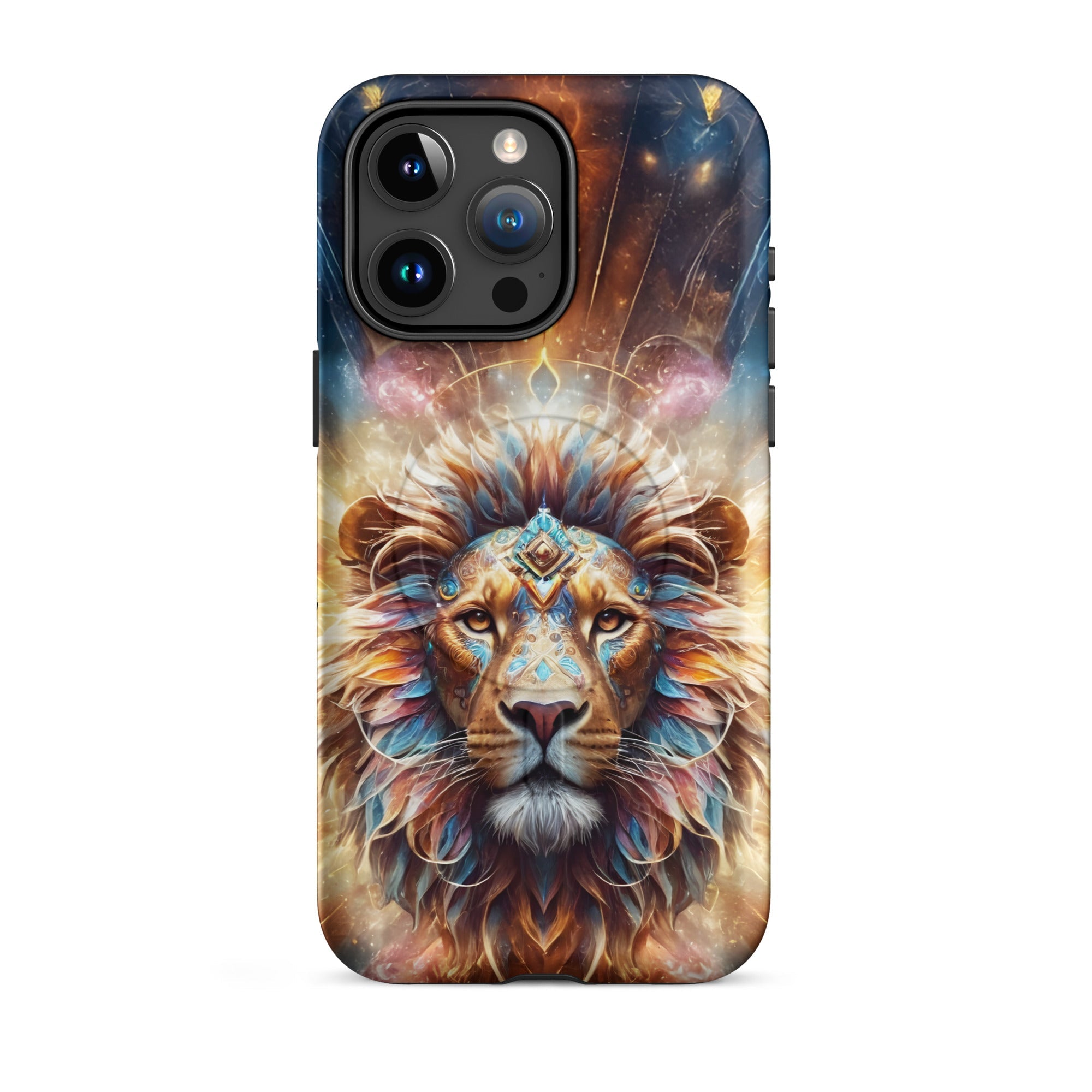 Carcasa resistente MagSafe para iPhone - Leon surrealista - CeluMovil