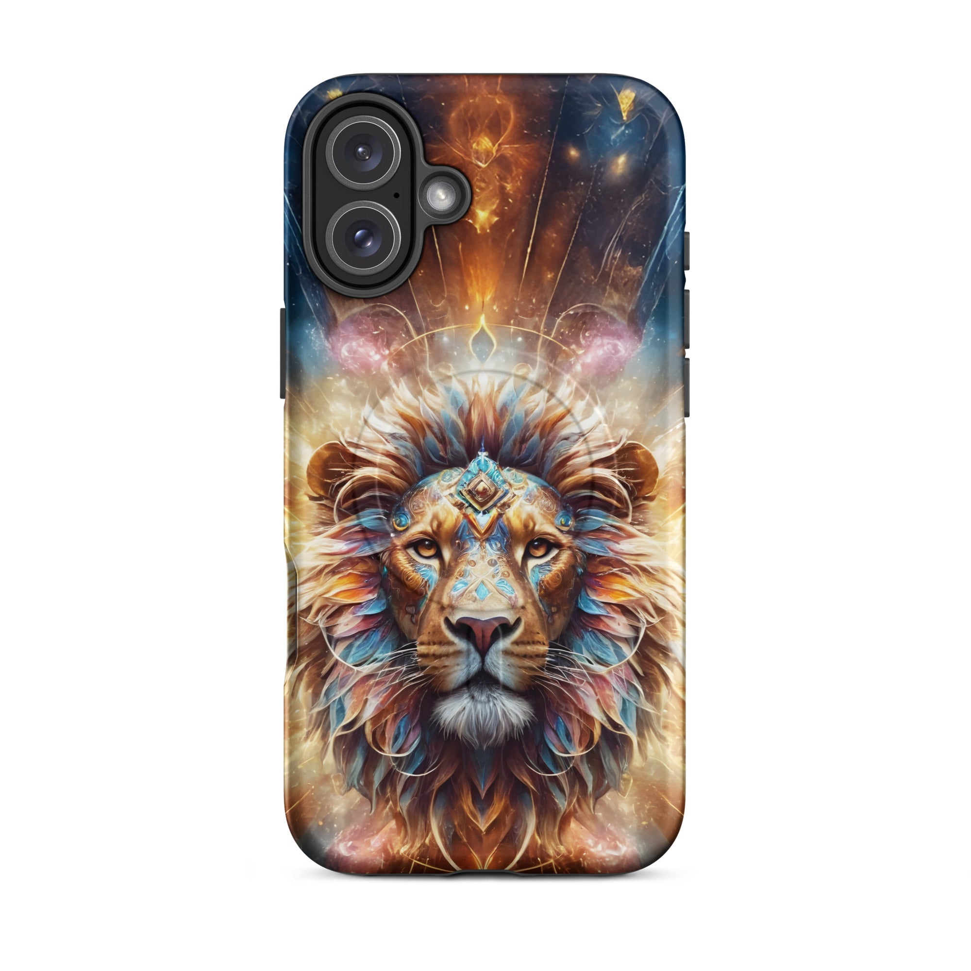 Carcasa resistente MagSafe para iPhone - Leon surrealista - CeluMovil