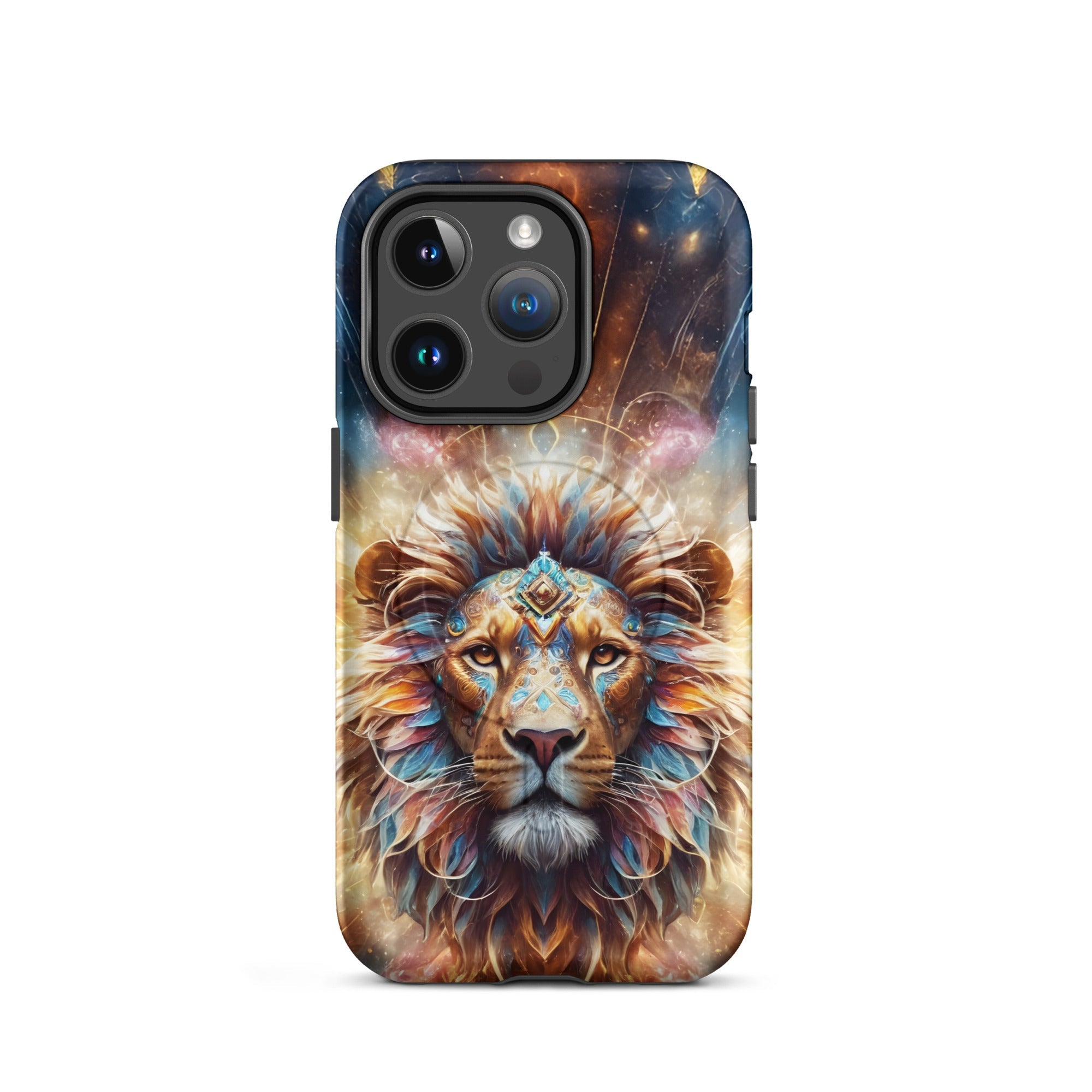 Carcasa resistente MagSafe para iPhone - Leon surrealista - CeluMovil