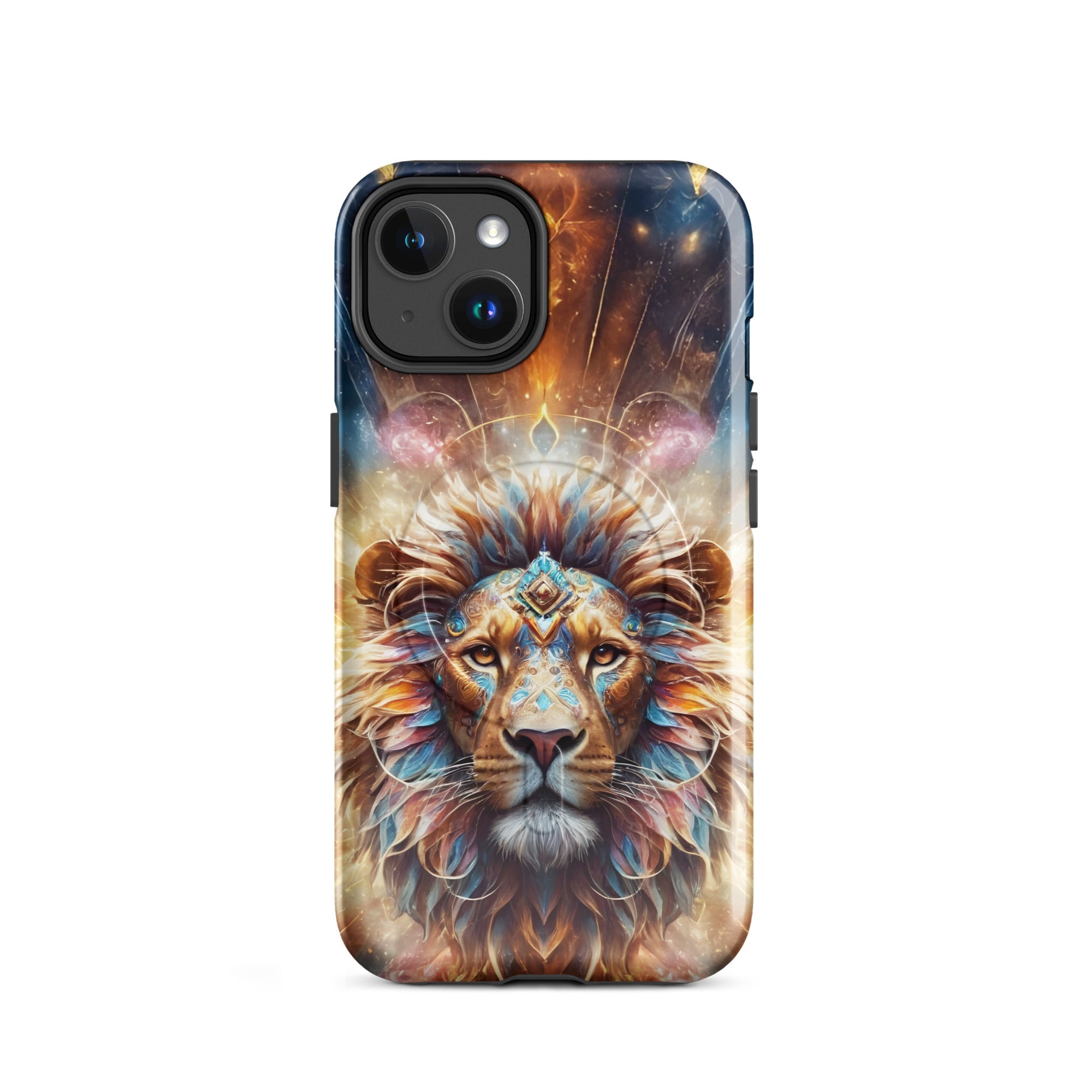 Carcasa resistente MagSafe para iPhone - Leon surrealista - CeluMovil