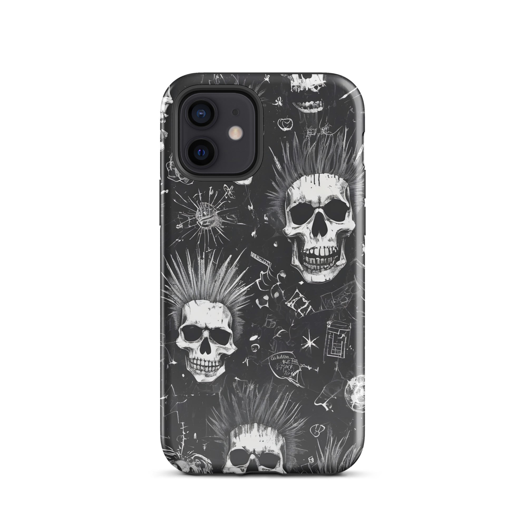 Carcasa resistente para iPhone - calavera grunge punk - CeluMovil