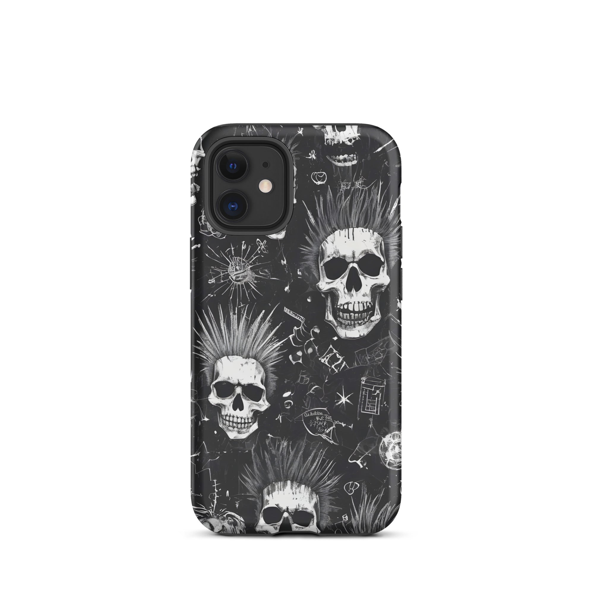 Carcasa resistente para iPhone - calavera grunge punk - CeluMovil