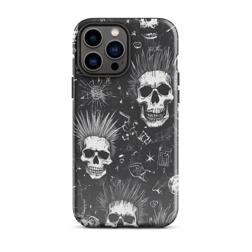 Carcasa resistente para iPhone - calavera grunge punk - CeluMovil