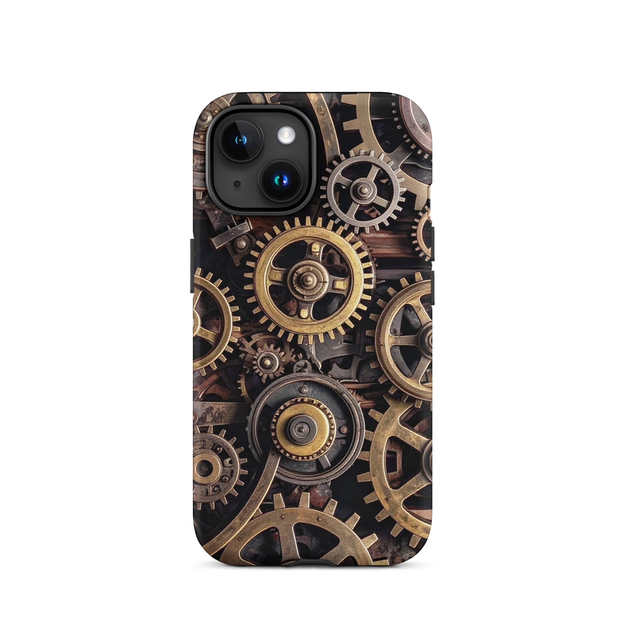 Carcasa resistente para iPhone – Engranajes steampunk de latón - CeluMovil