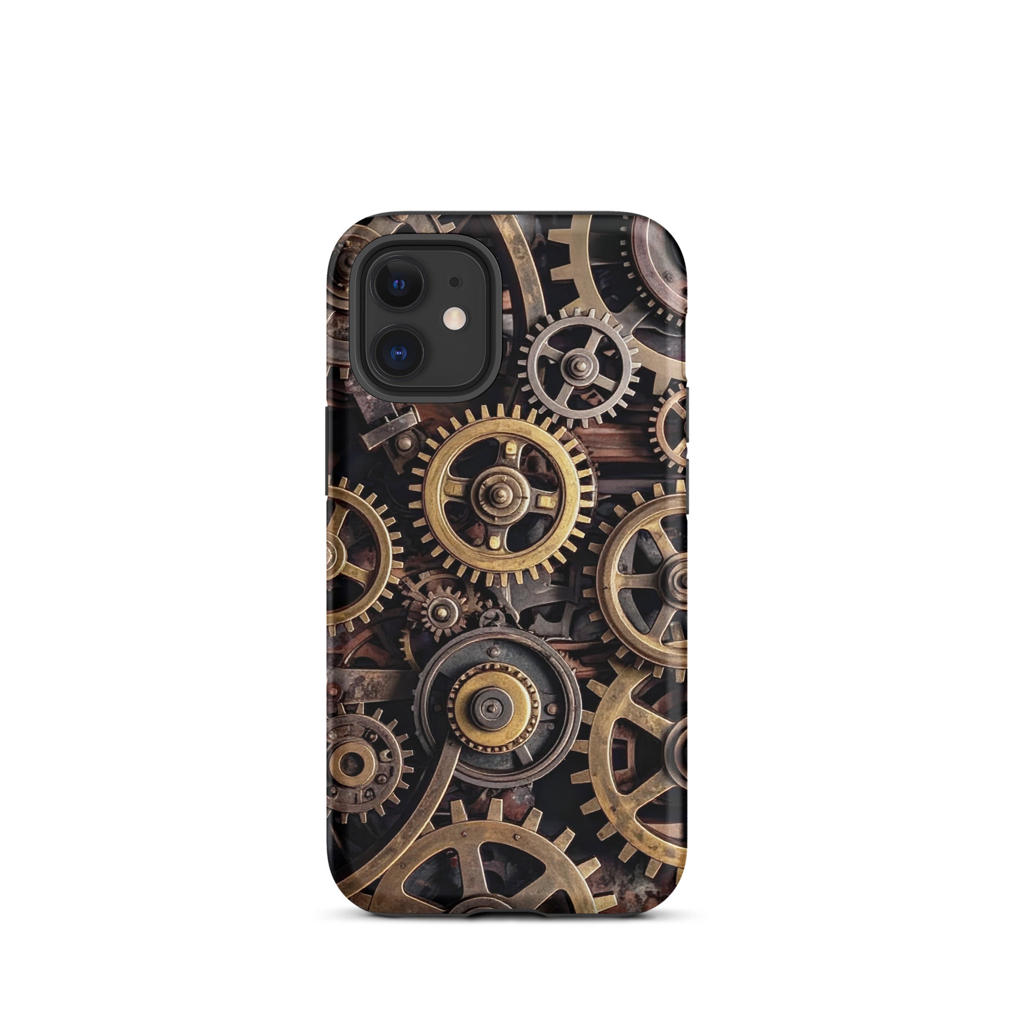 Carcasa resistente para iPhone – Engranajes steampunk de latón - CeluMovil