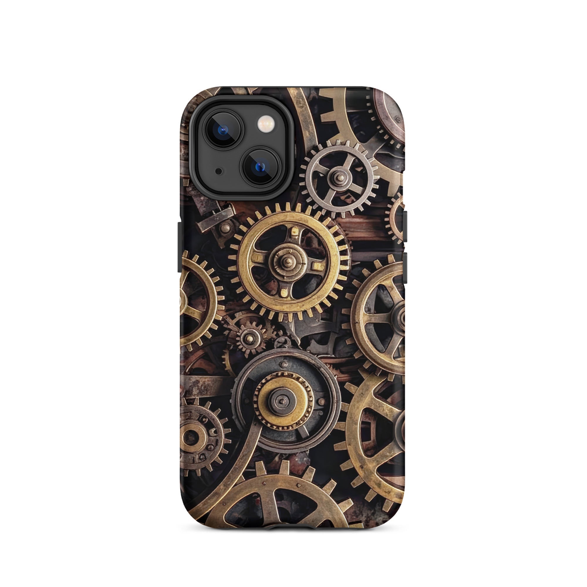 Carcasa resistente para iPhone – Engranajes steampunk de latón - CeluMovil