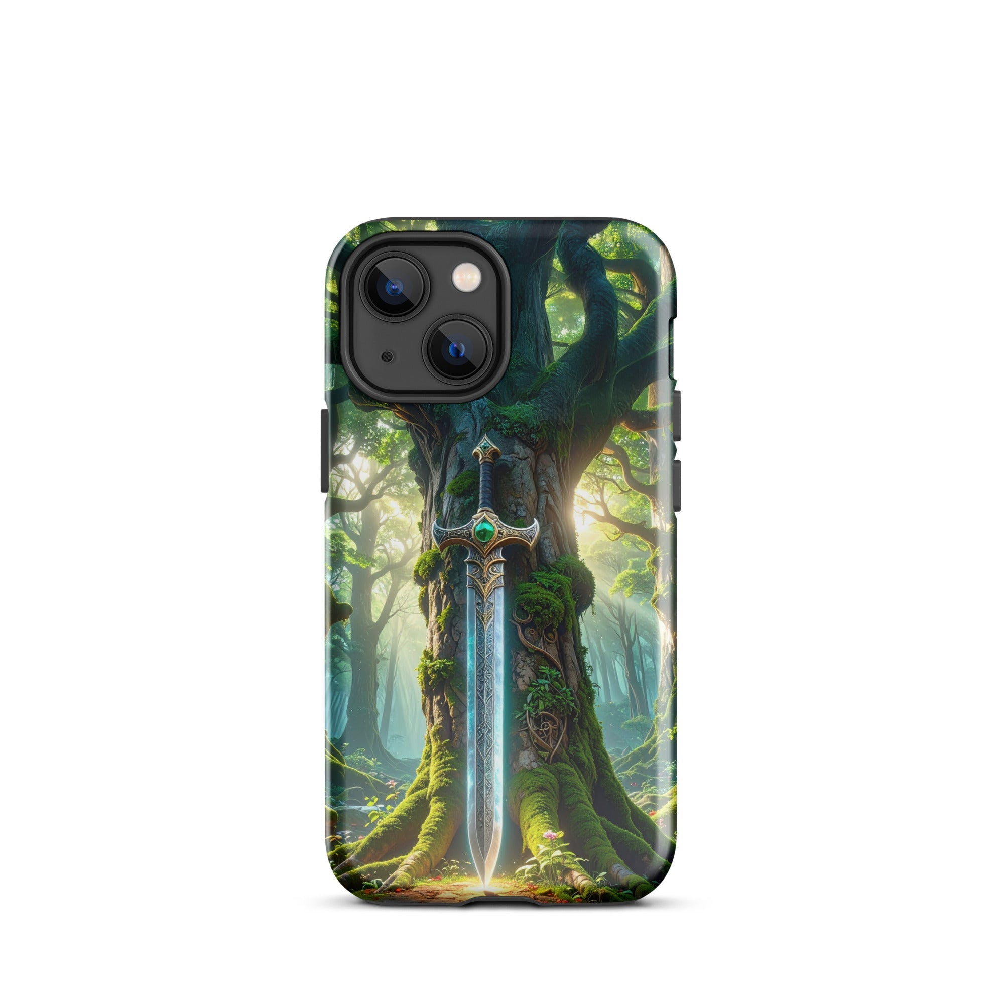 Carcasa Resistente para iPhone - Espada del Bosque Encantado - CeluMovil