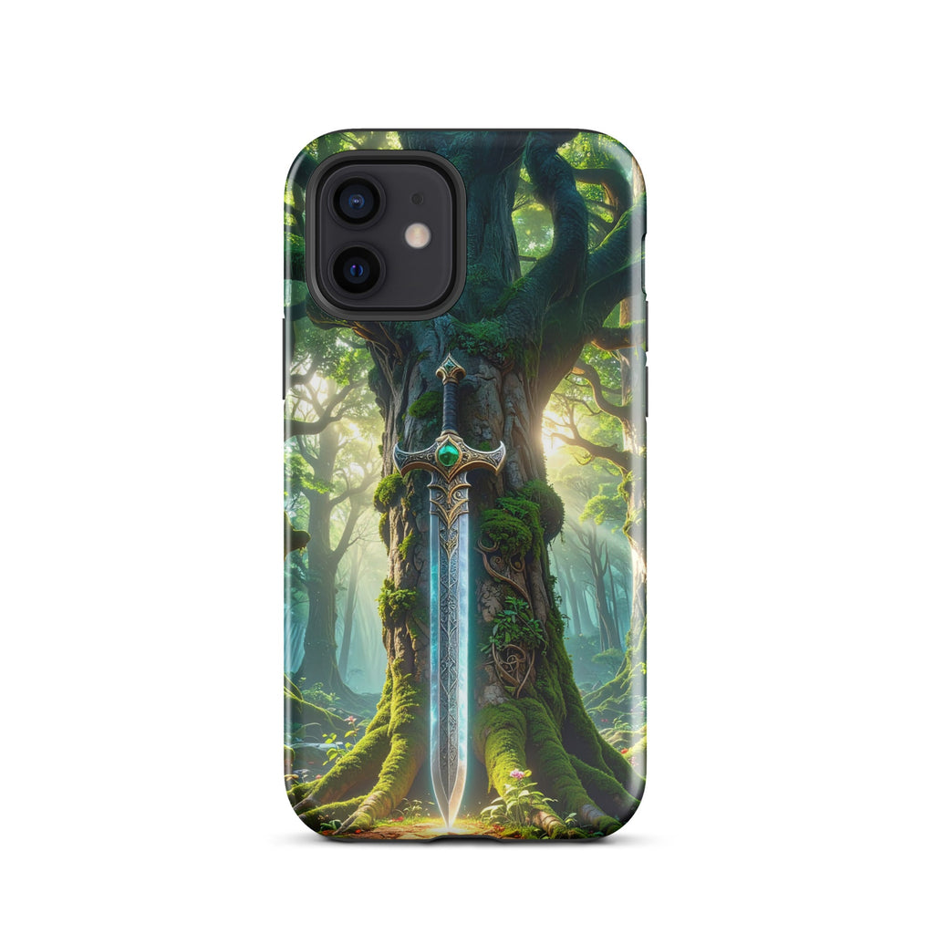 Carcasa Resistente para iPhone - Espada del Bosque Encantado - CeluMovil