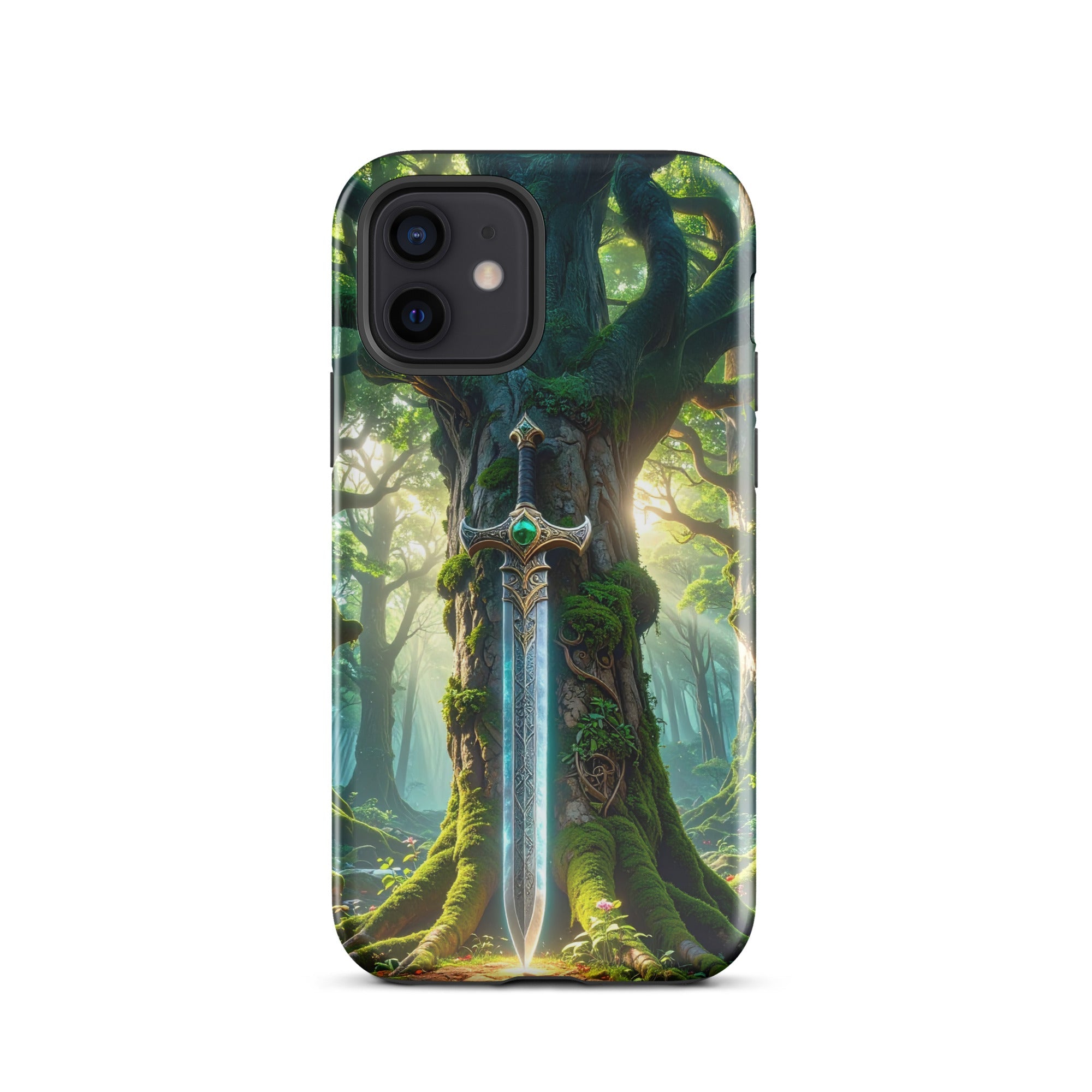 Carcasa Resistente para iPhone - Espada del Bosque Encantado - CeluMovil
