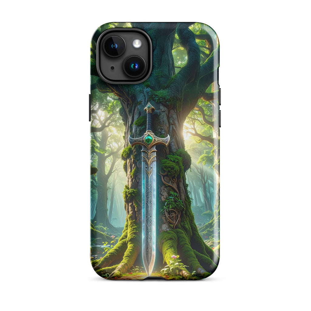 Carcasa Resistente para iPhone - Espada del Bosque Encantado - CeluMovil
