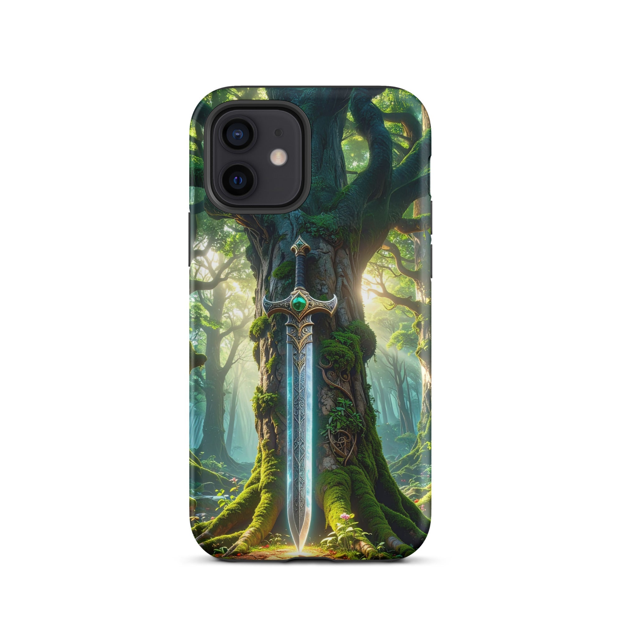 Carcasa Resistente para iPhone - Espada del Bosque Encantado - CeluMovil