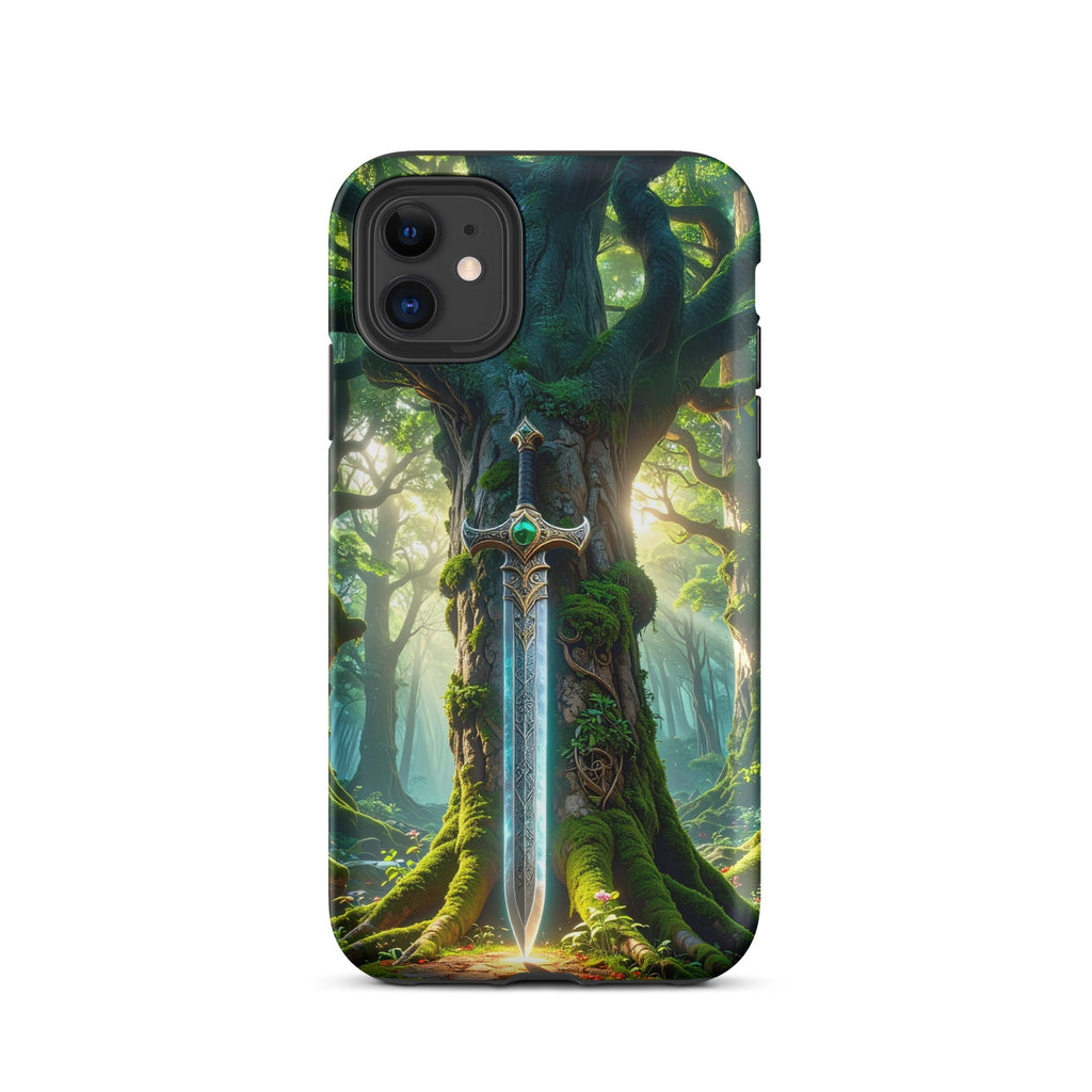 Carcasa Resistente para iPhone - Espada del Bosque Encantado - CeluMovil