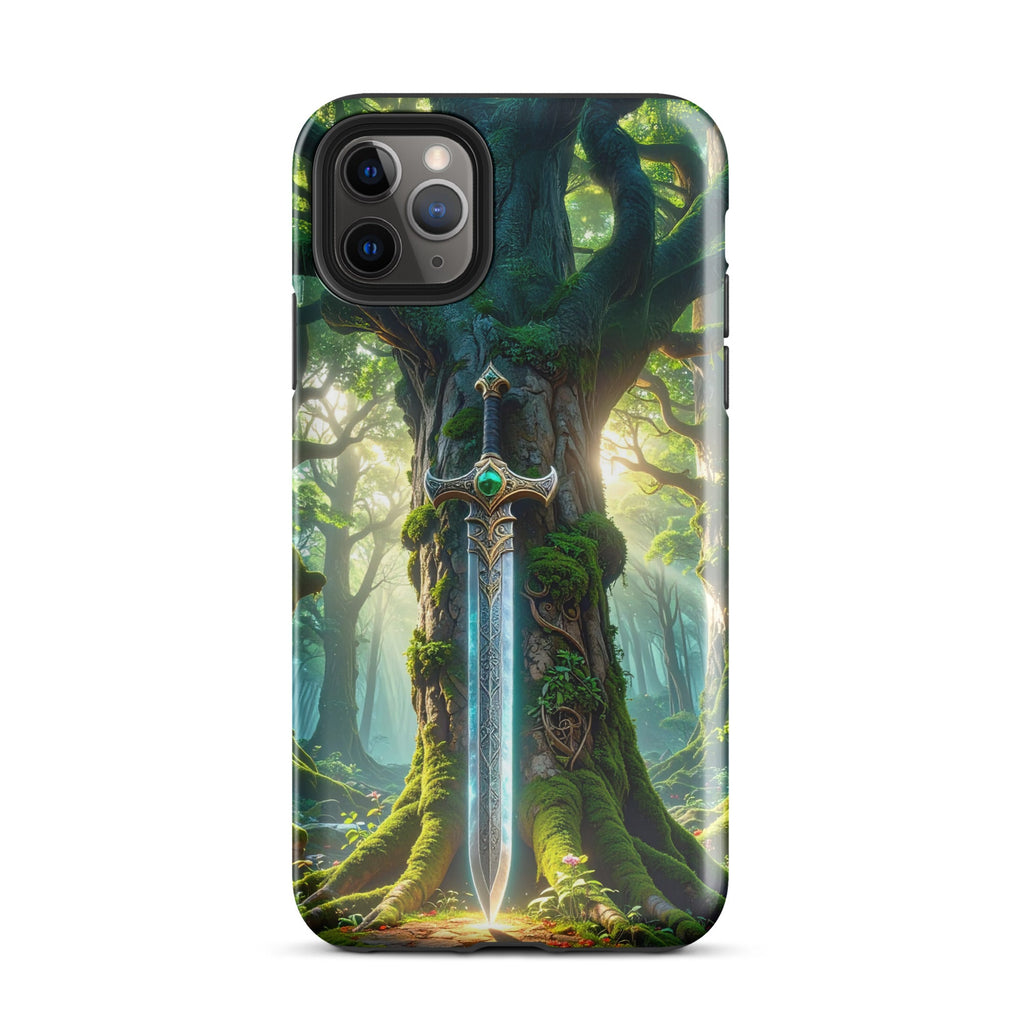 Carcasa Resistente para iPhone - Espada del Bosque Encantado - CeluMovil