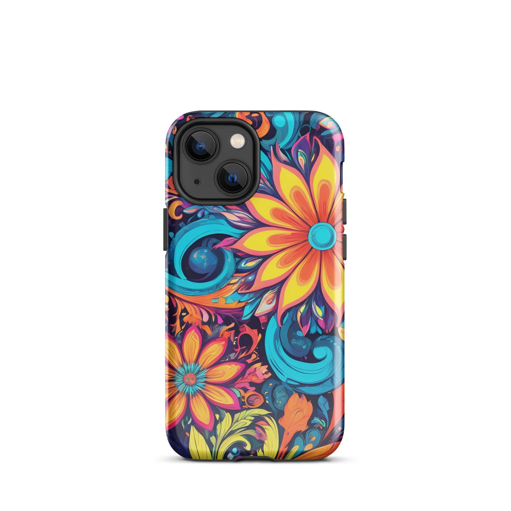 Carcasa resistente para iPhone - Flores Multi Color - CeluMovil