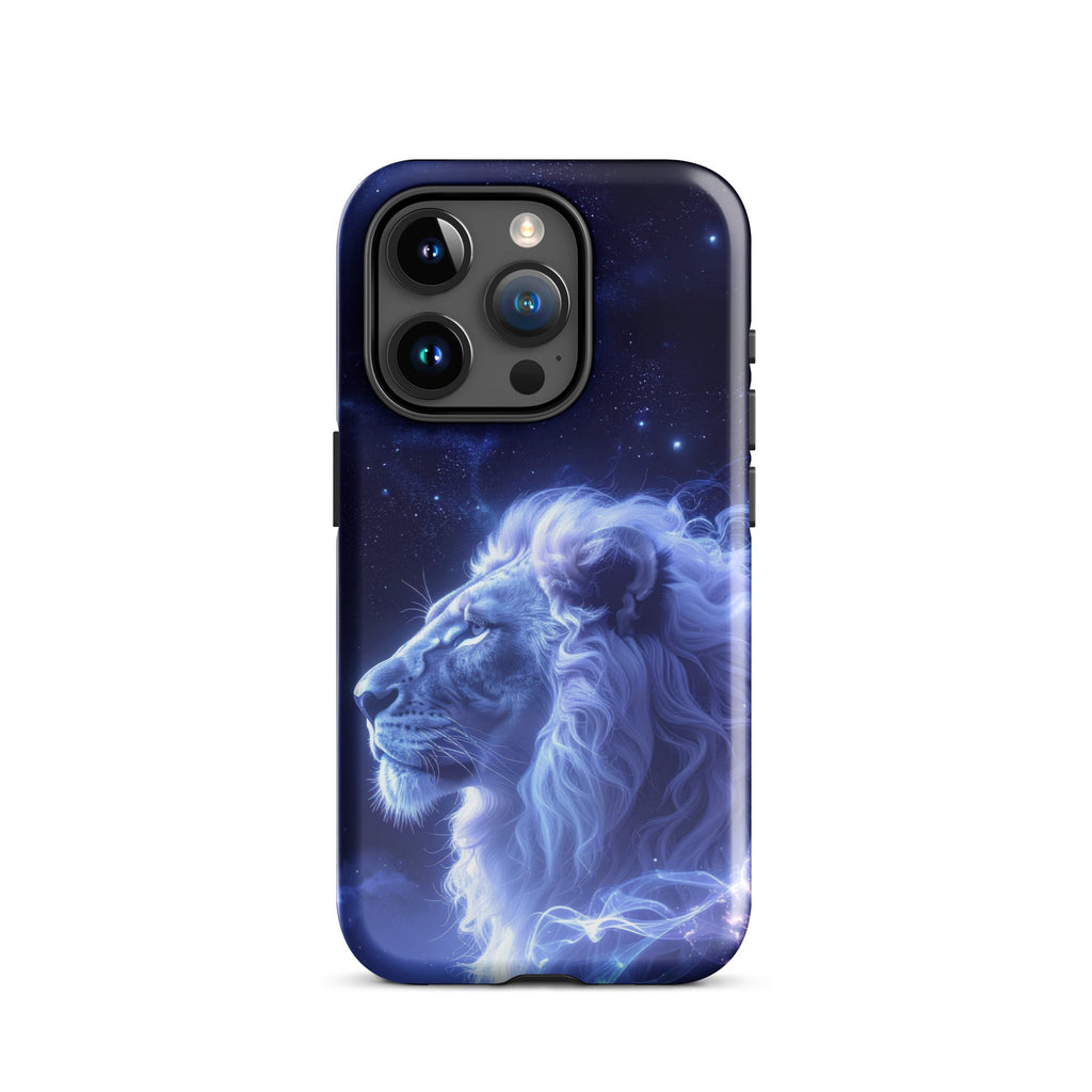 Carcasa resistente para iPhone – León Celestial de la Luz de las Estrellas - CeluMovil