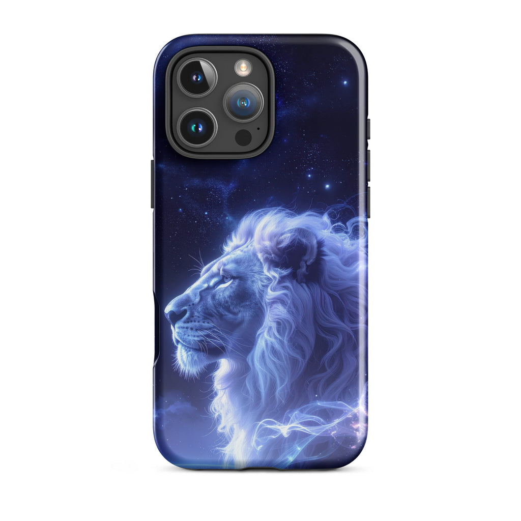Carcasa resistente para iPhone – León Celestial de la Luz de las Estrellas - CeluMovil