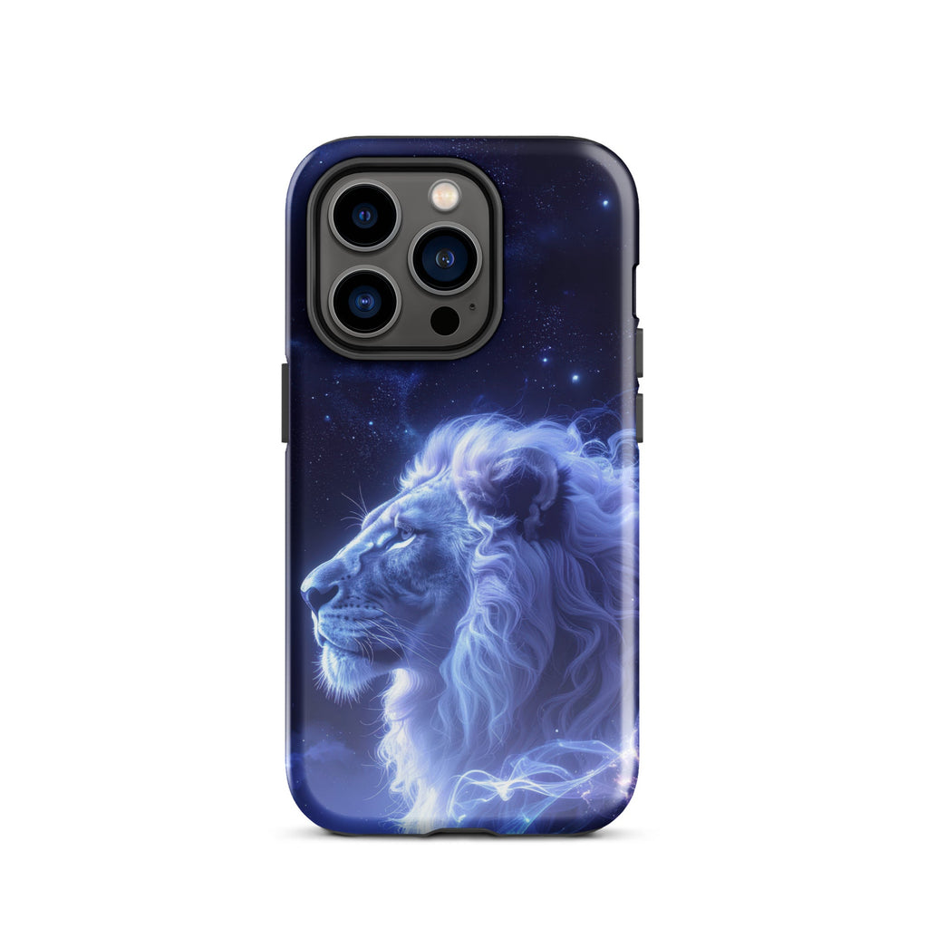 Carcasa resistente para iPhone – León Celestial de la Luz de las Estrellas - CeluMovil