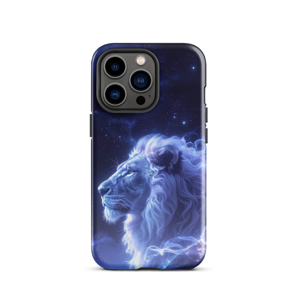 Carcasa resistente para iPhone – León Celestial de la Luz de las Estrellas - CeluMovil