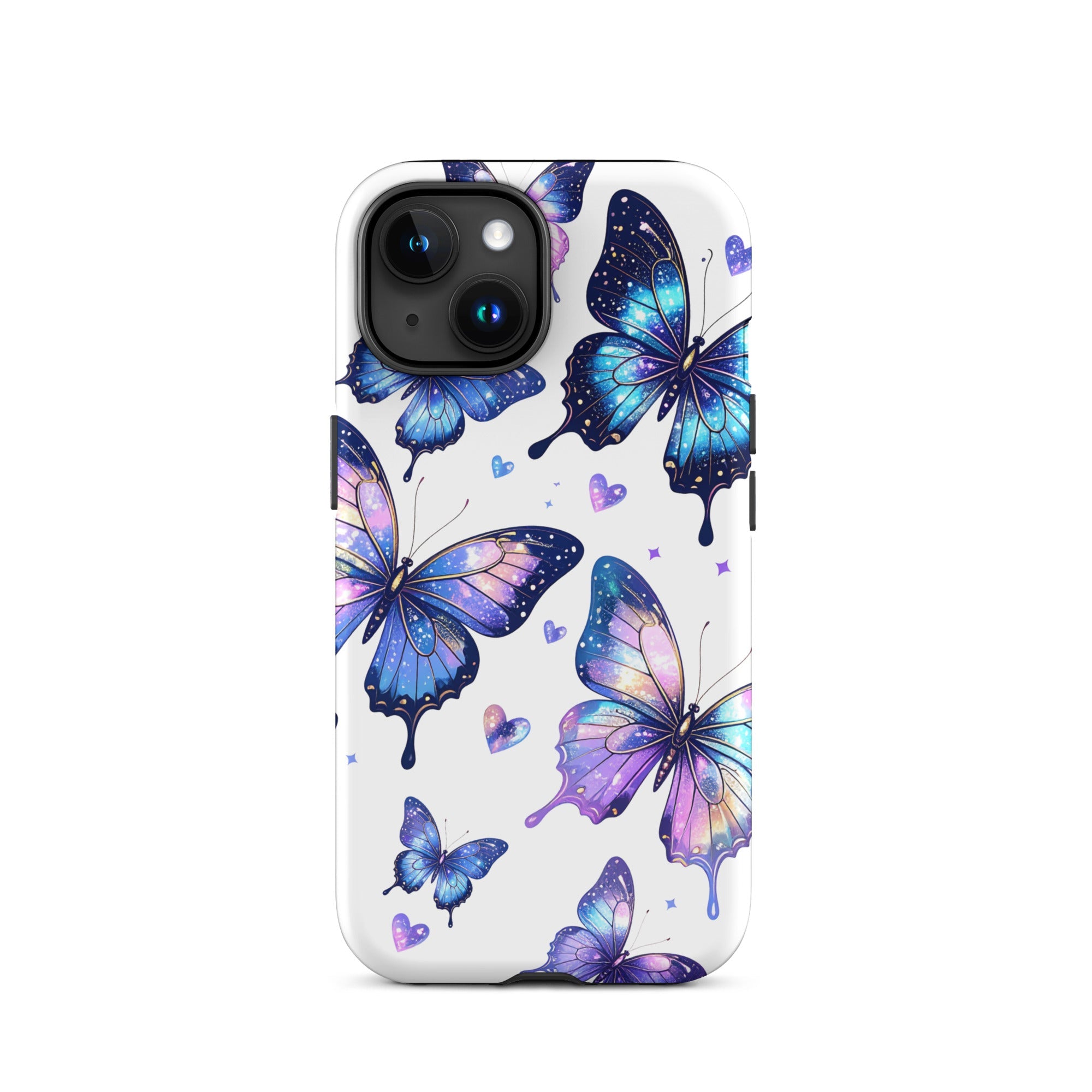 Carcasa resistente para iPhone - Mariposas Neon - CeluMovil