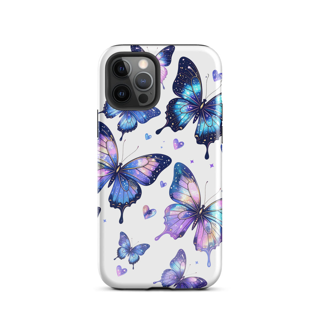 Carcasa resistente para iPhone - Mariposas Neon - CeluMovil