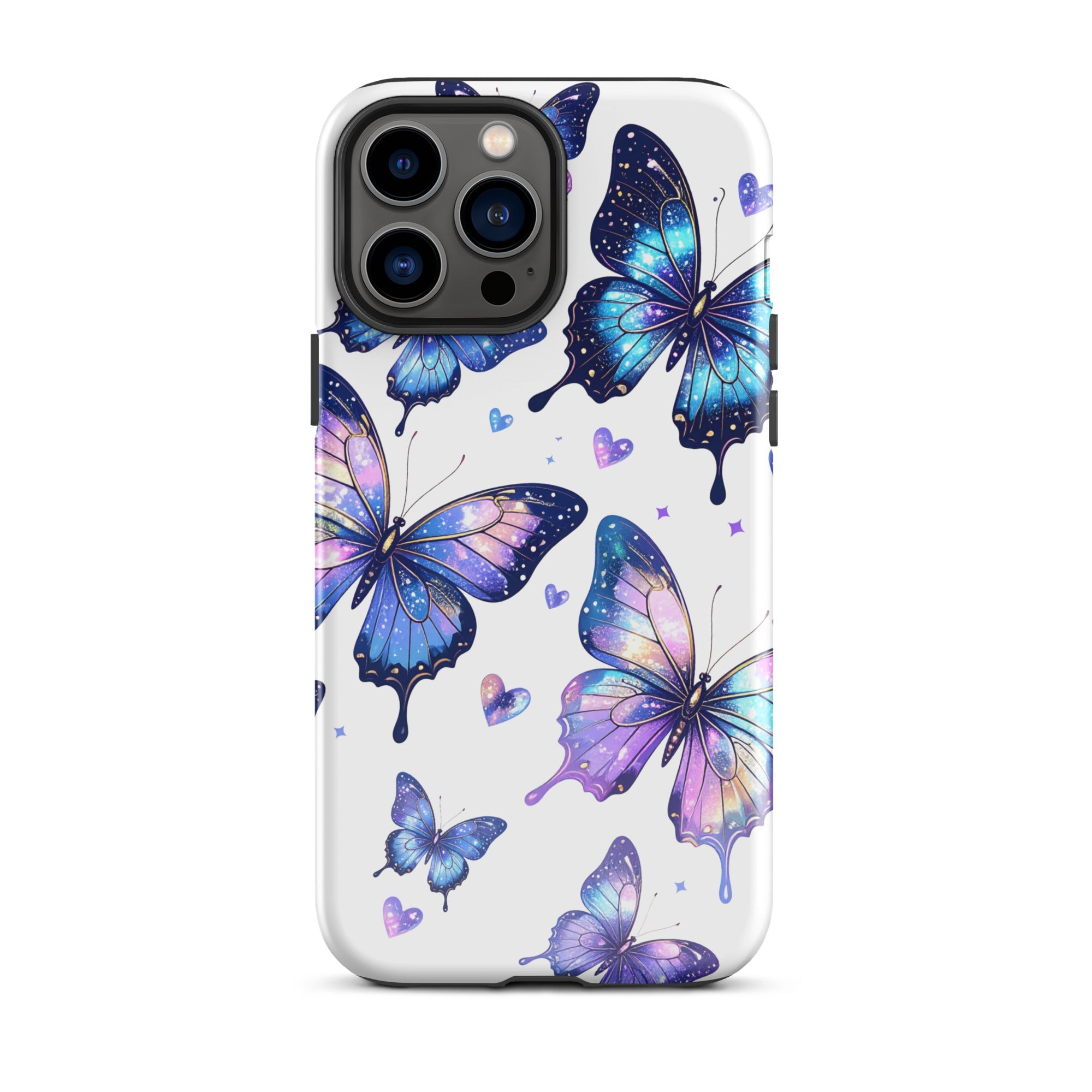 Carcasa resistente para iPhone - Mariposas Neon - CeluMovil