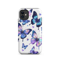 Carcasa resistente para iPhone - Mariposas Neon - CeluMovil