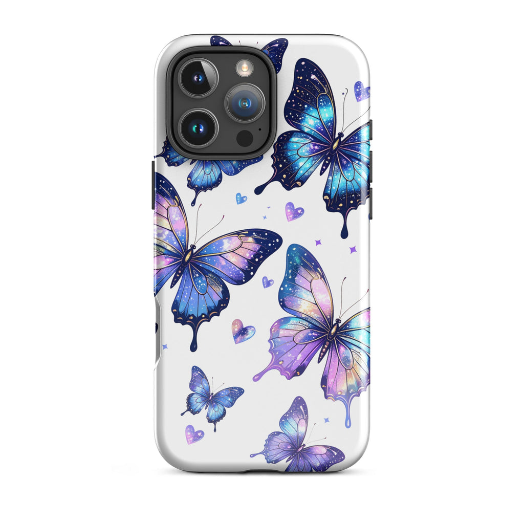 Carcasa resistente para iPhone - Mariposas Neon - CeluMovil