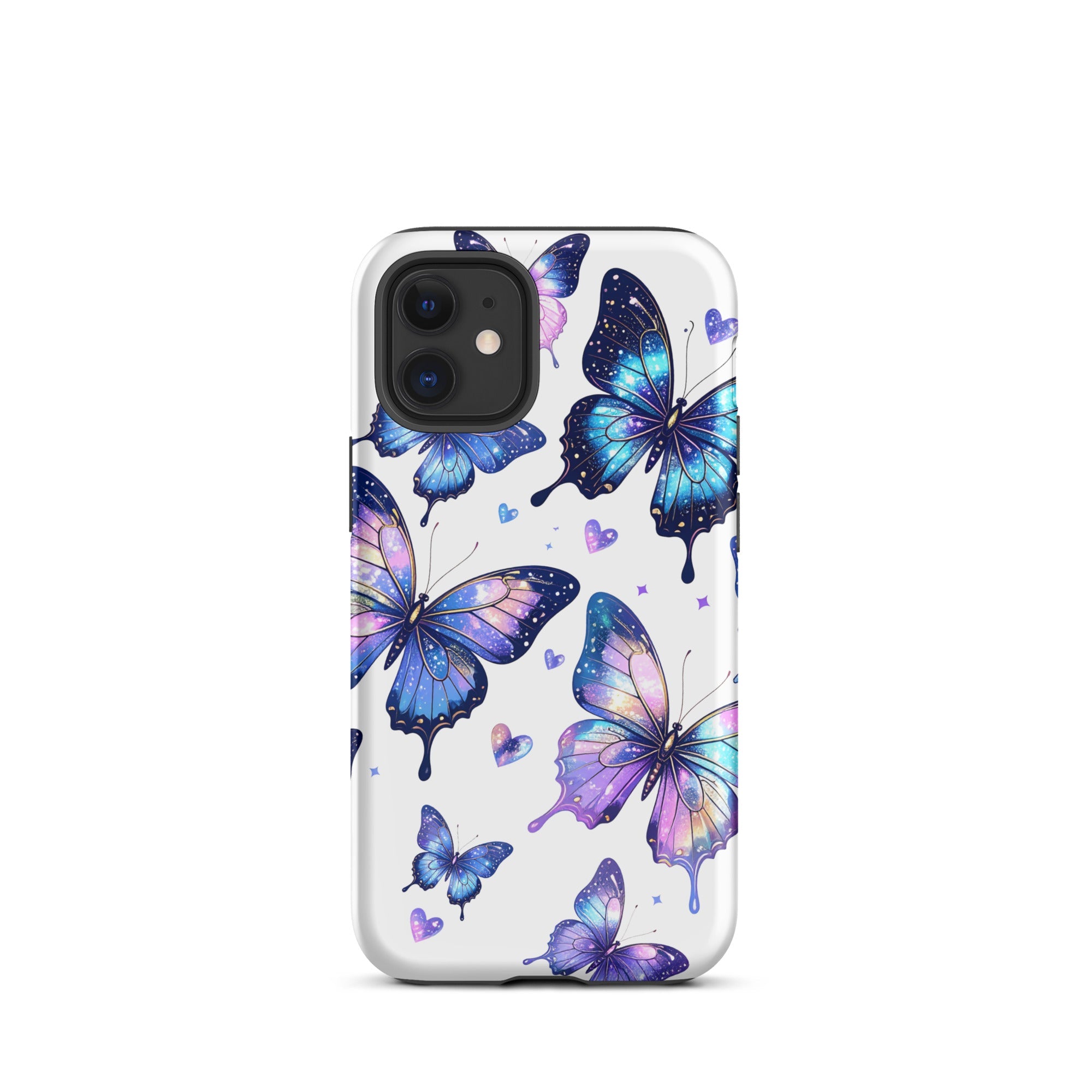 Carcasa resistente para iPhone - Mariposas Neon - CeluMovil