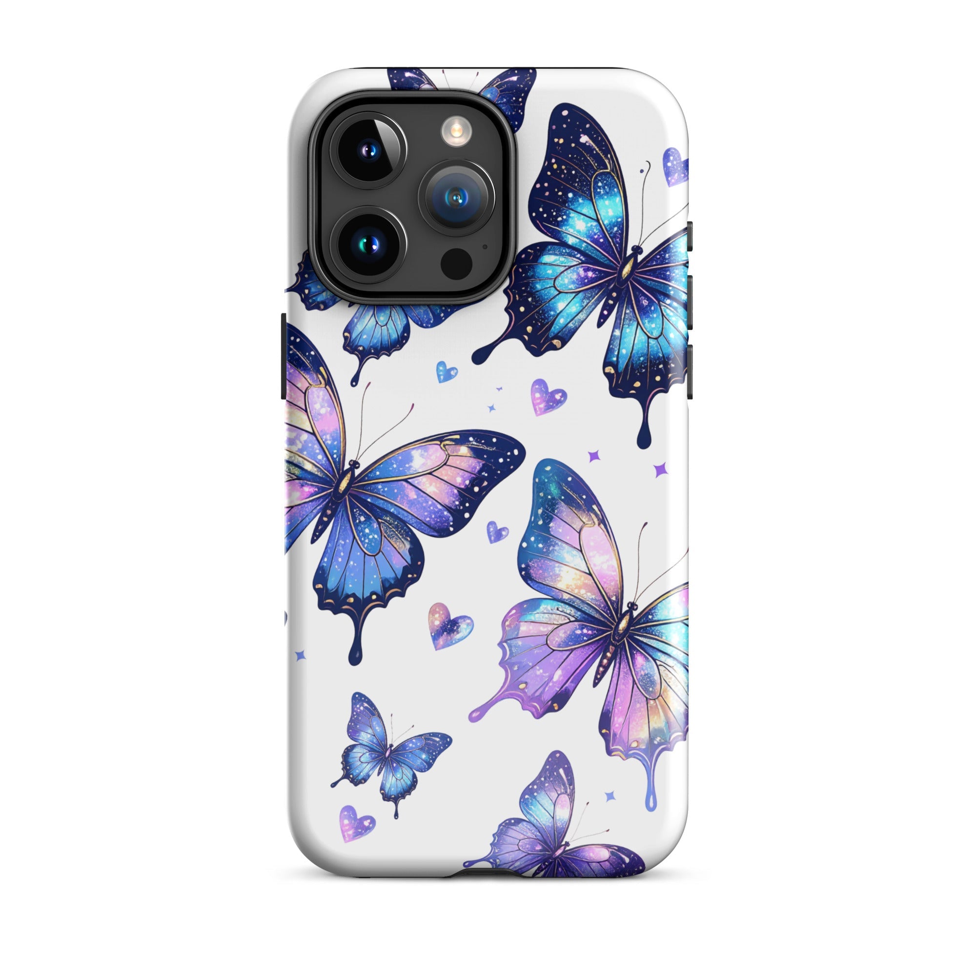 Carcasa resistente para iPhone - Mariposas Neon - CeluMovil