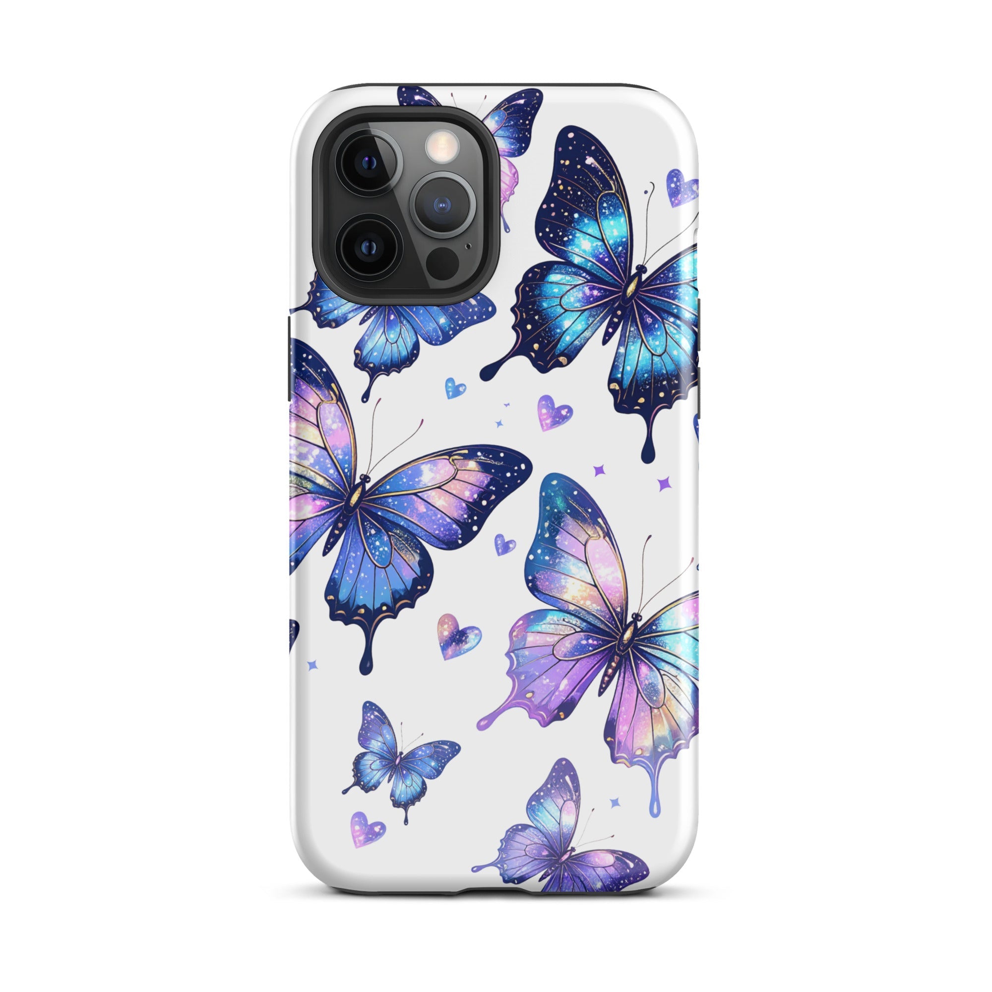 Carcasa resistente para iPhone - Mariposas Neon - CeluMovil