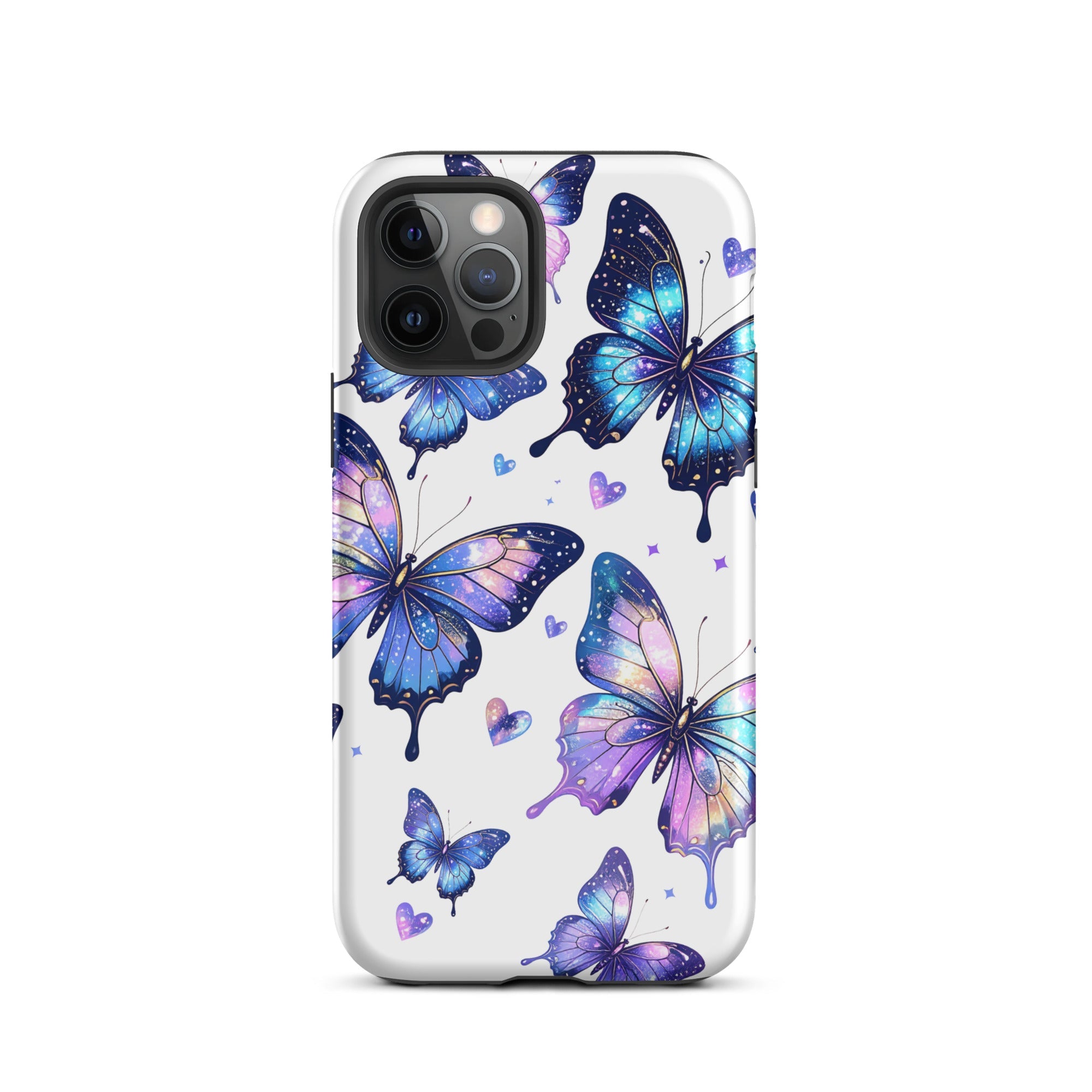 Carcasa resistente para iPhone - Mariposas Neon - CeluMovil