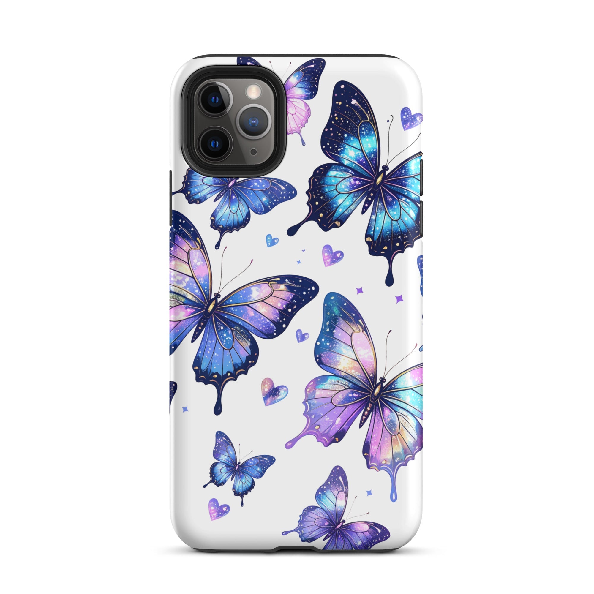 Carcasa resistente para iPhone - Mariposas Neon - CeluMovil