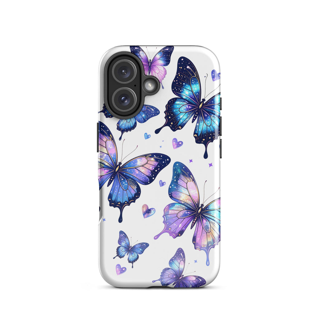 Carcasa resistente para iPhone - Mariposas Neon - CeluMovil