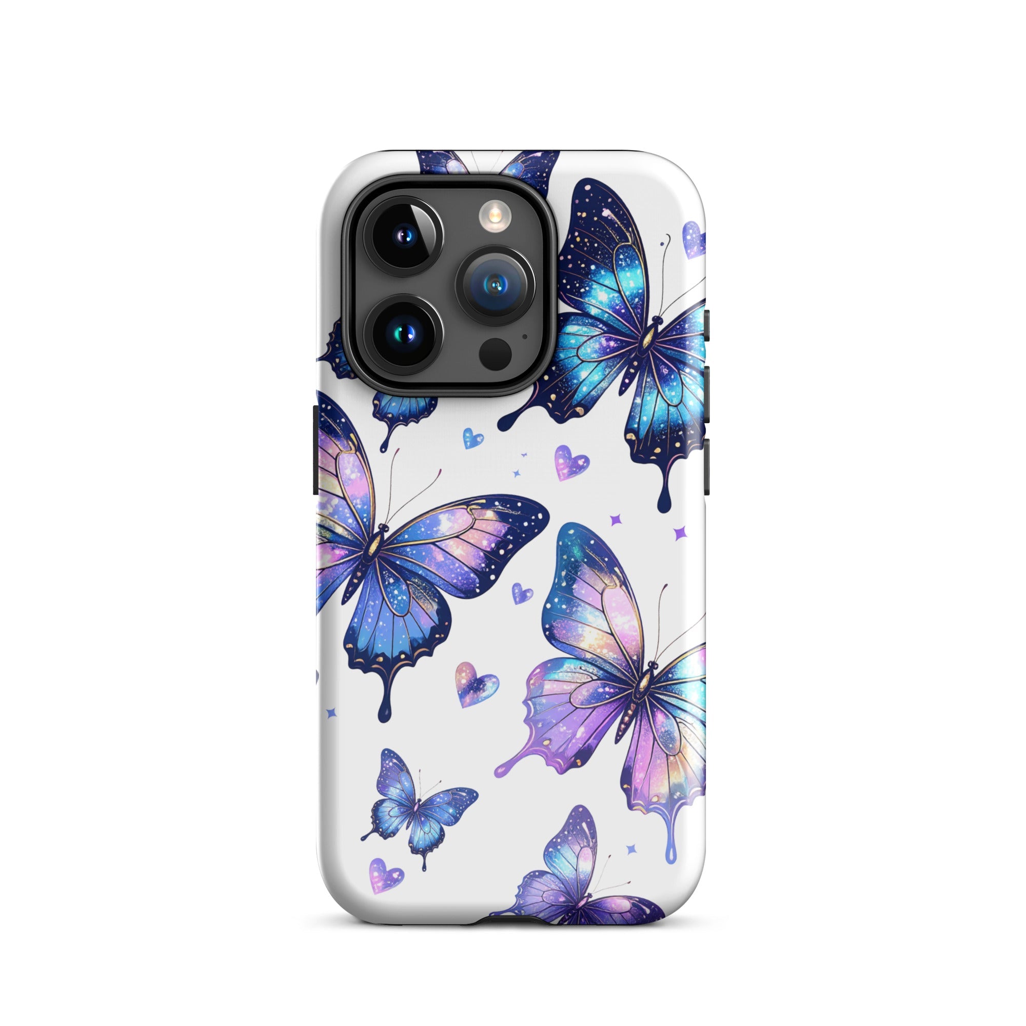 Carcasa resistente para iPhone - Mariposas Neon - CeluMovil