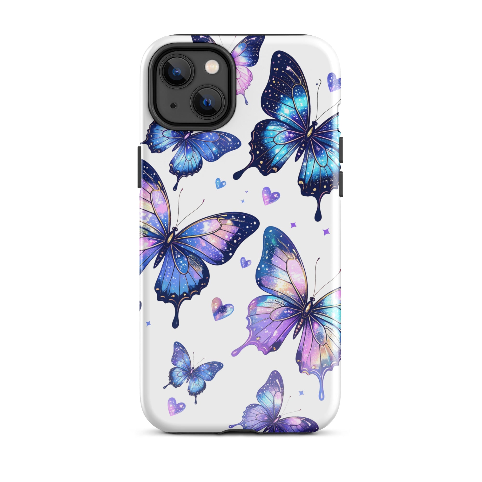 Carcasa resistente para iPhone - Mariposas Neon - CeluMovil