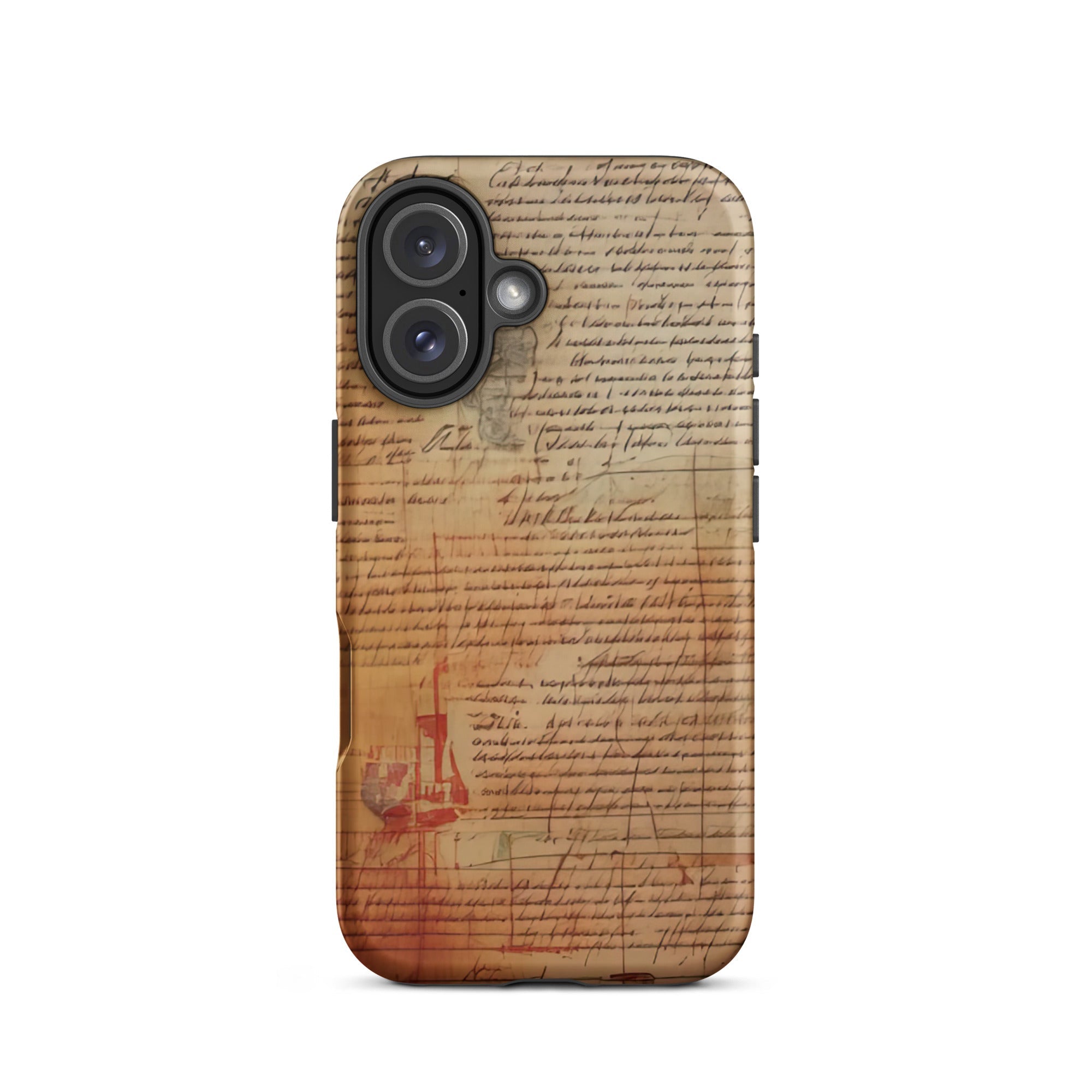 Carcasa Resistente para iPhone - Pergamino de Manuscrito Antiguo - CeluMovil